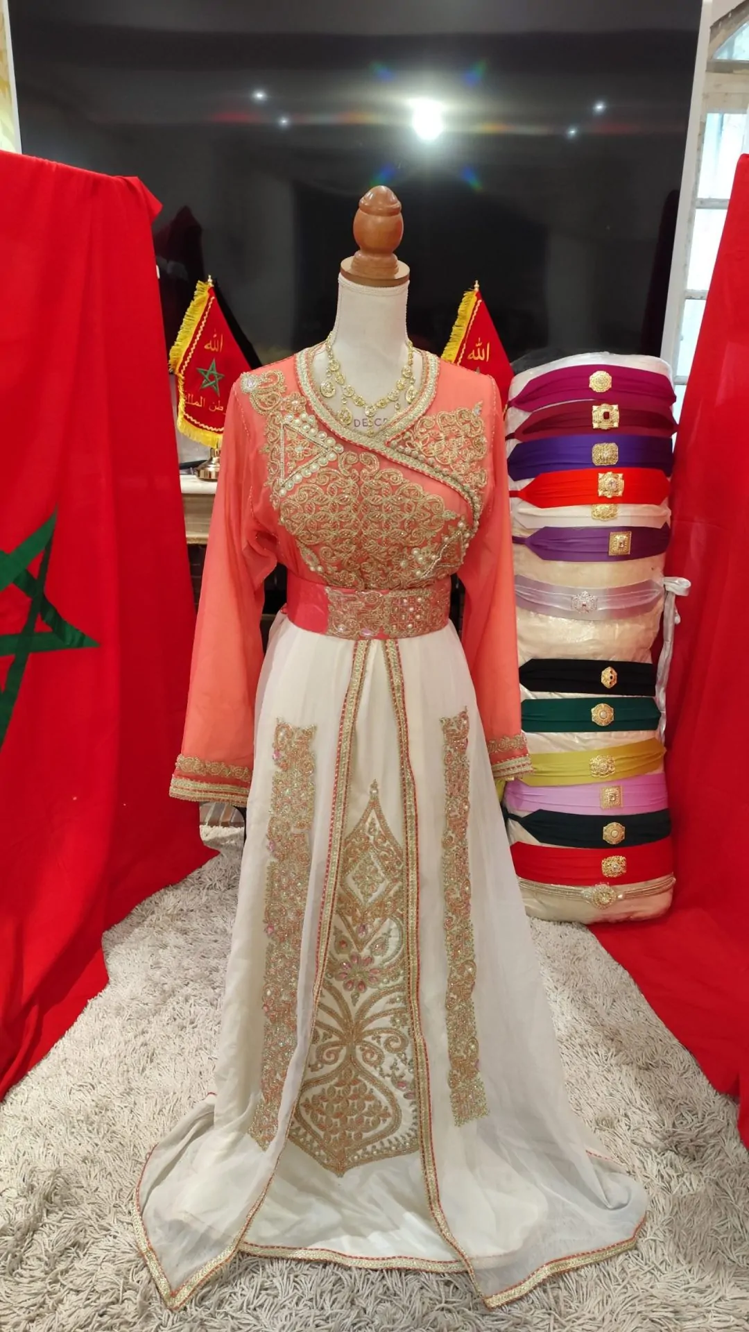 caftan marocain neuf avec ceinture – Image 2