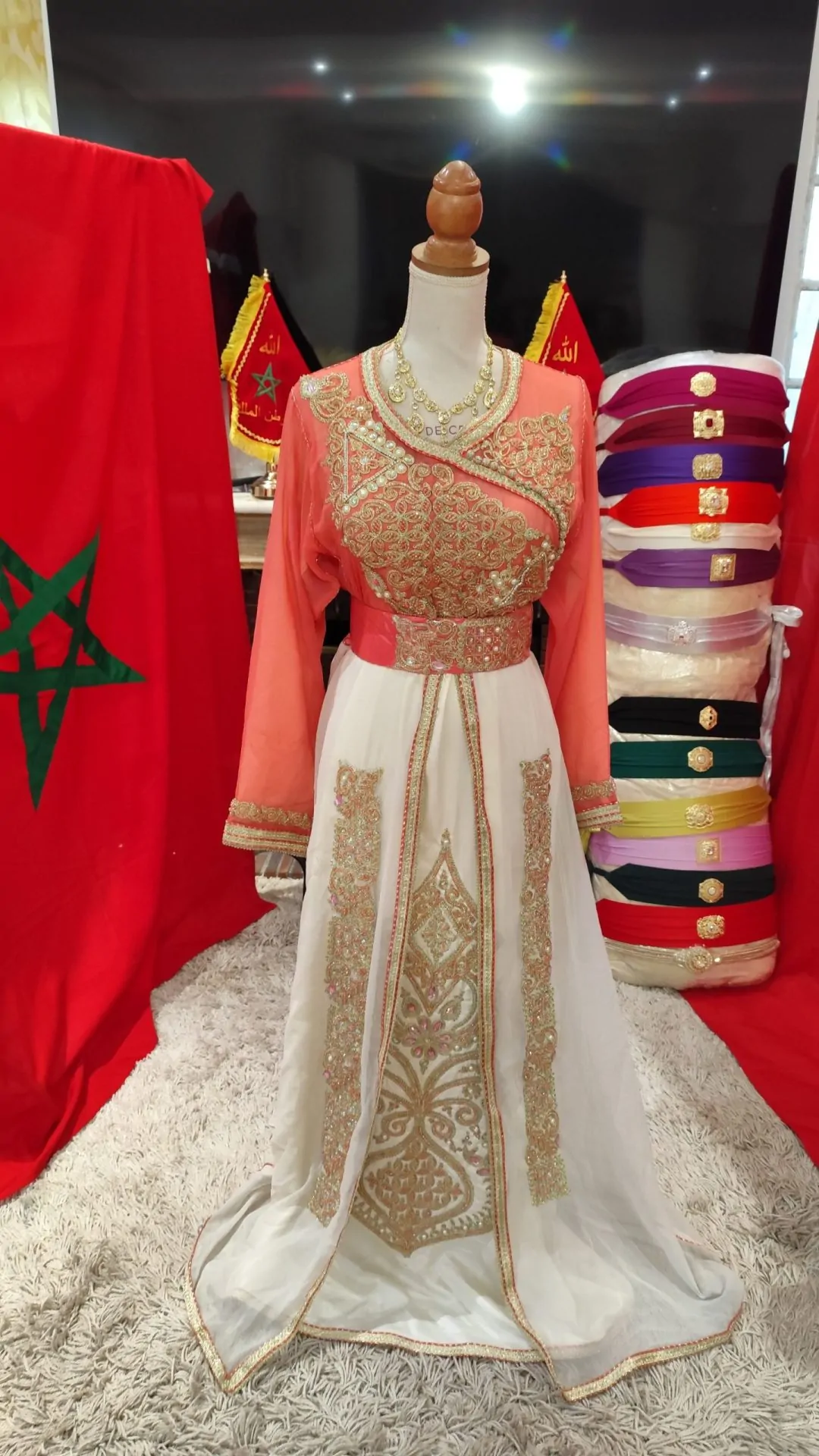 caftan marocain neuf avec ceinture – Image 5