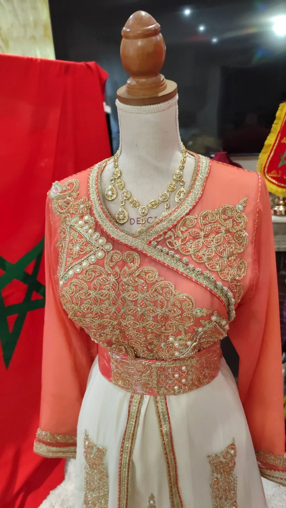 caftan marocain neuf avec ceinture – Image 7