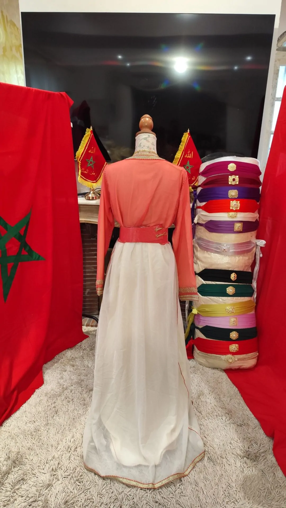 caftan marocain neuf avec ceinture – Image 3