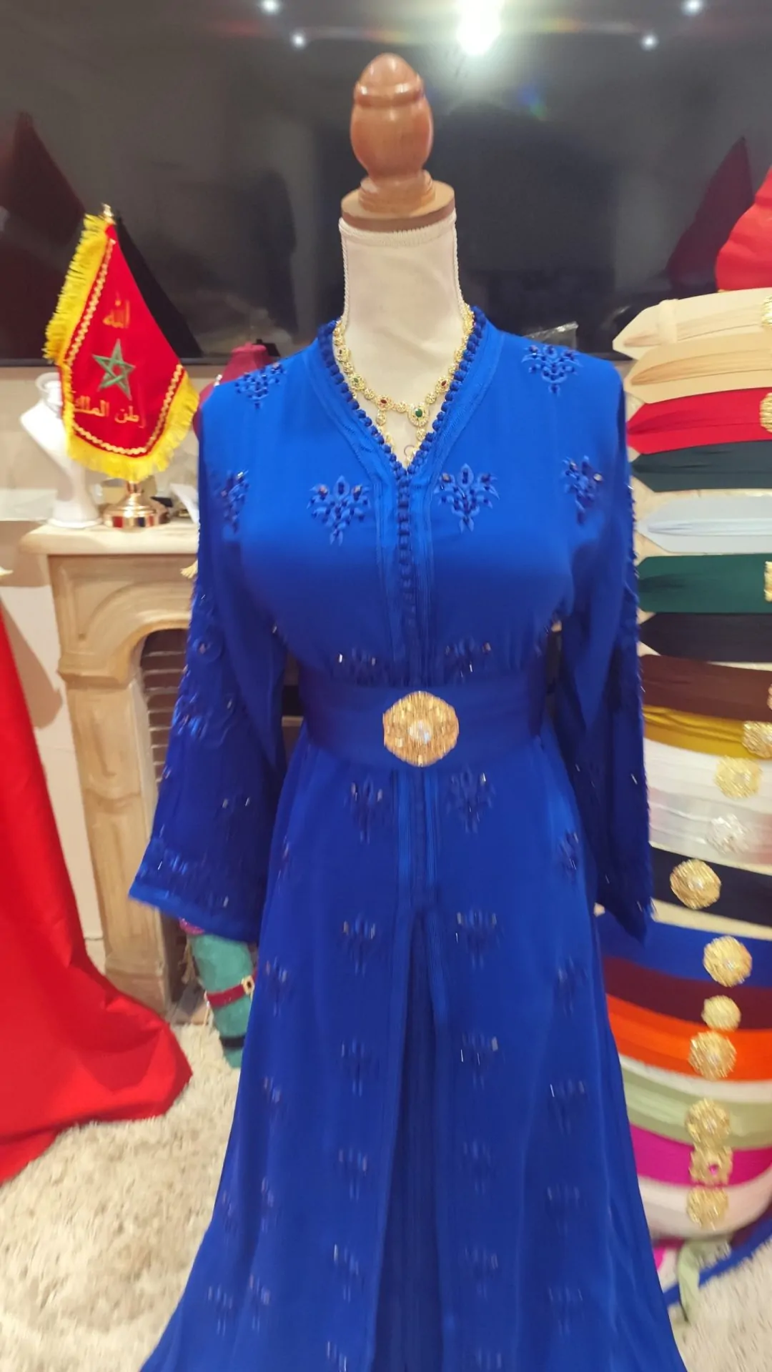 caftan marocain neuf avec la ceinture – Image 3
