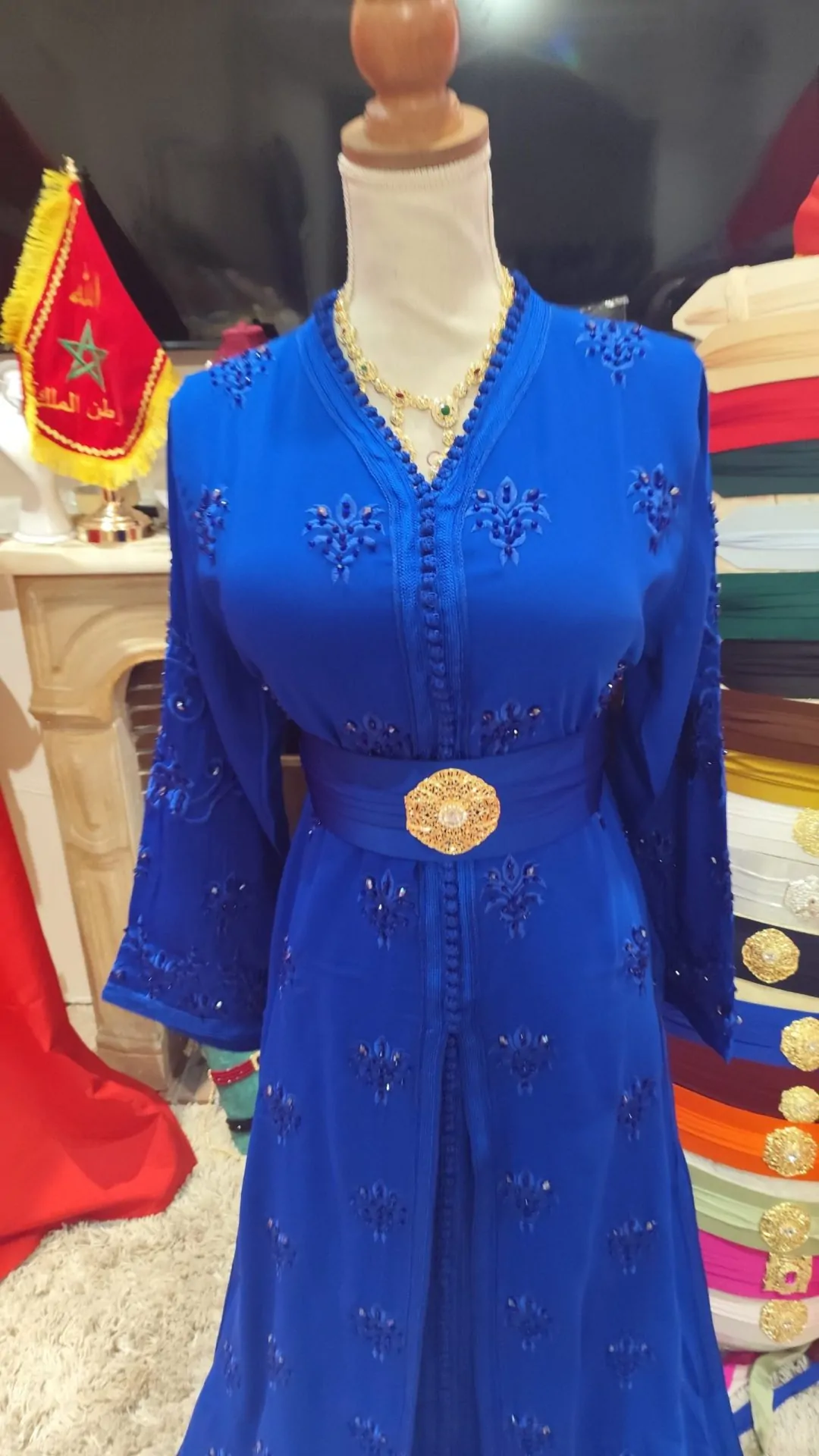 caftan marocain neuf avec la ceinture – Image 2
