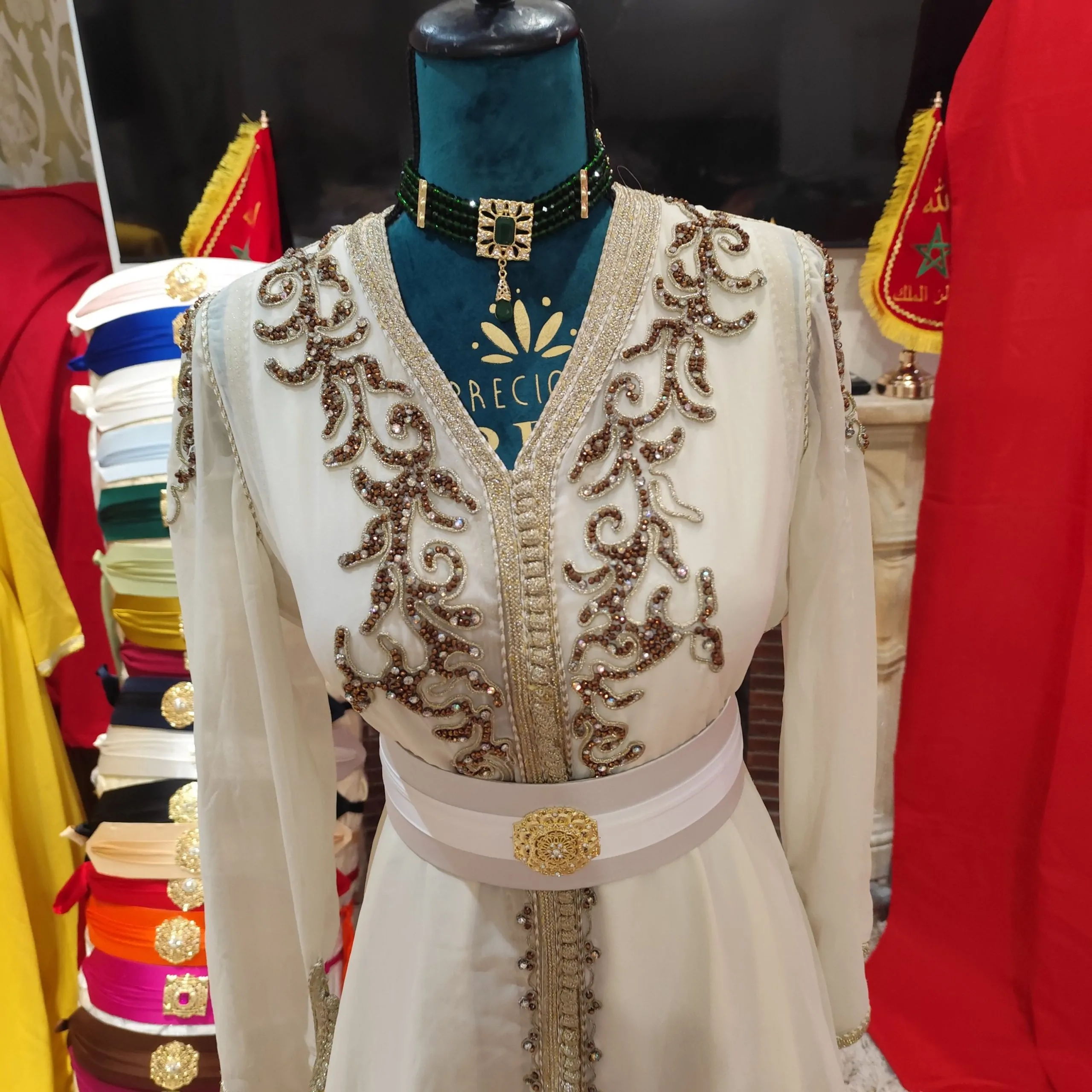 caftan marocain d occasion avec ceinture – Image 9