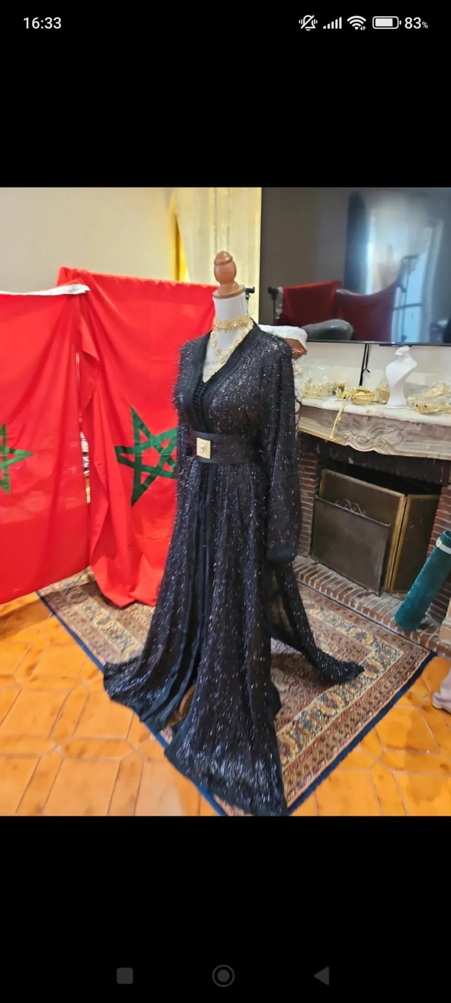 caftan marocain neuf avec ceinture