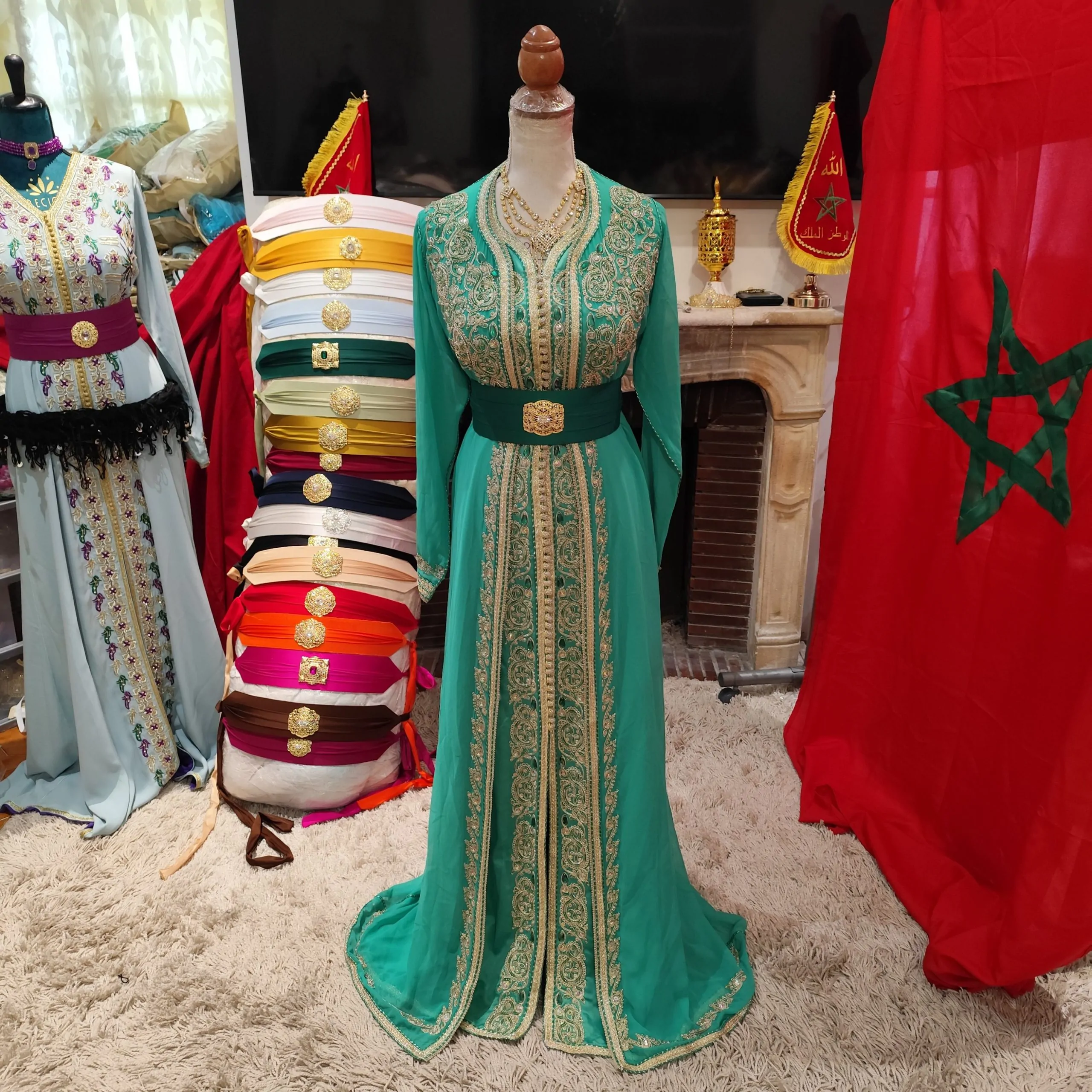caftan marocain d occasion deux pièces