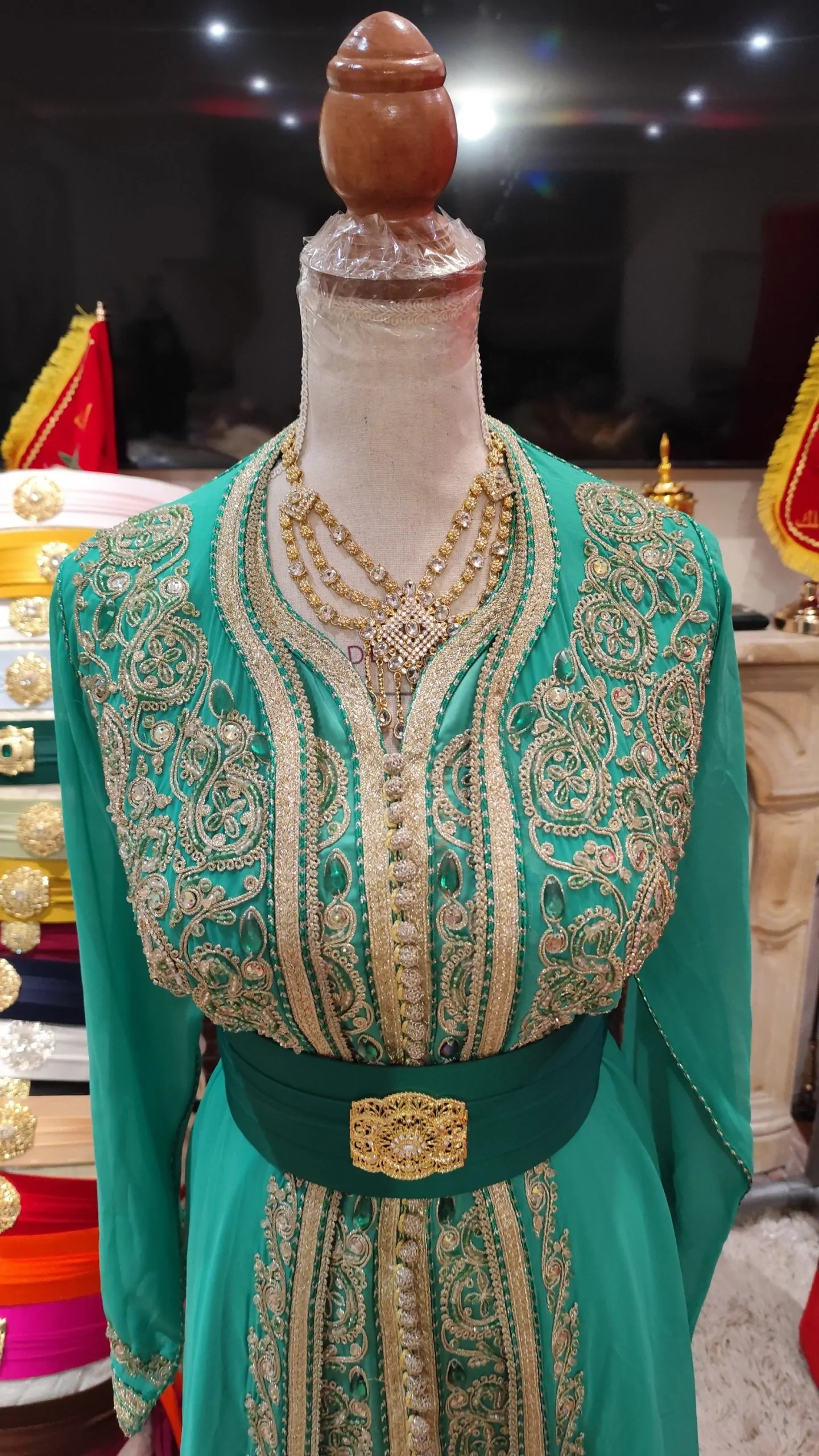 caftan marocain d occasion deux pièces – Image 6
