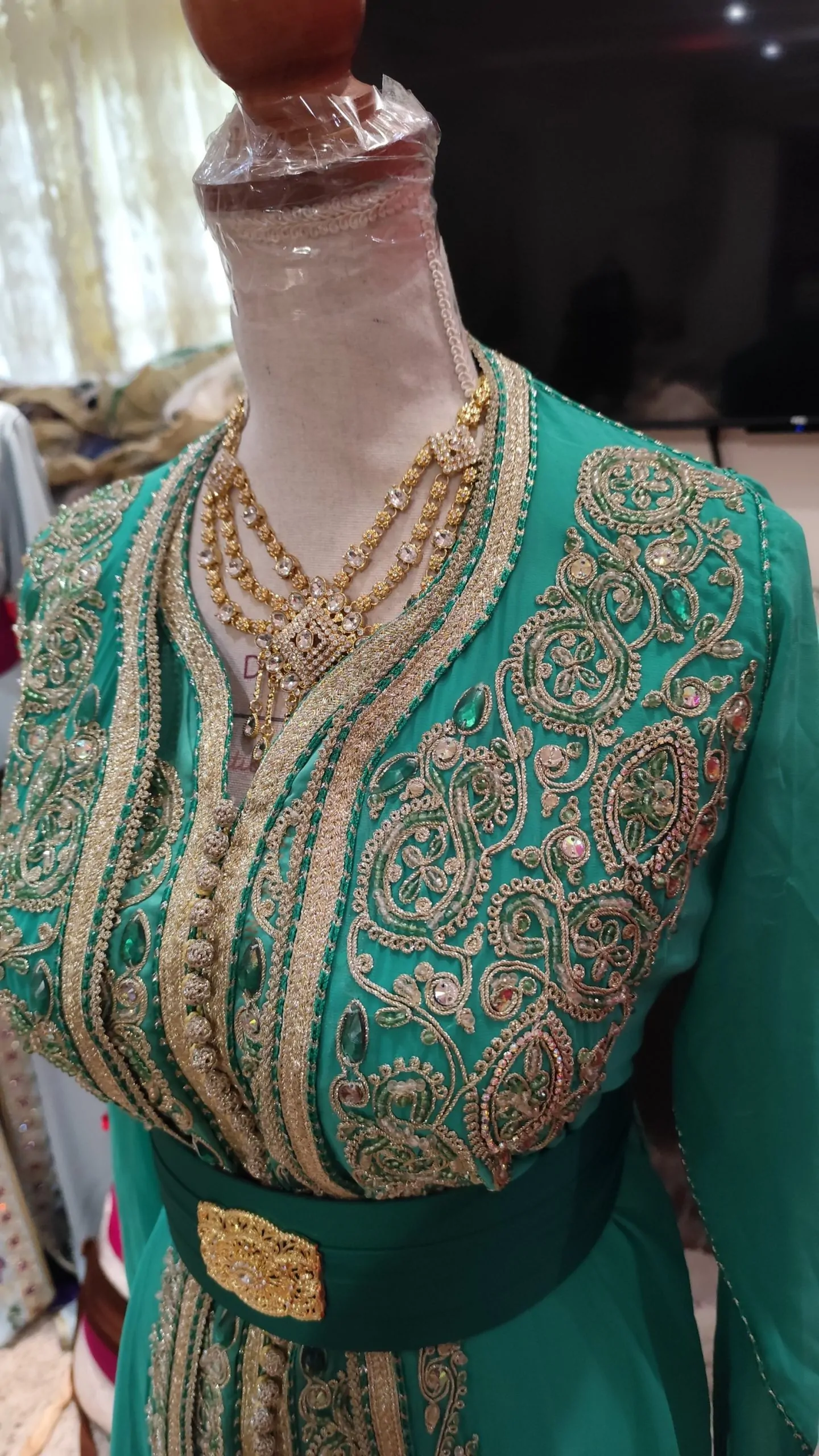 caftan marocain d occasion deux pièces – Image 11