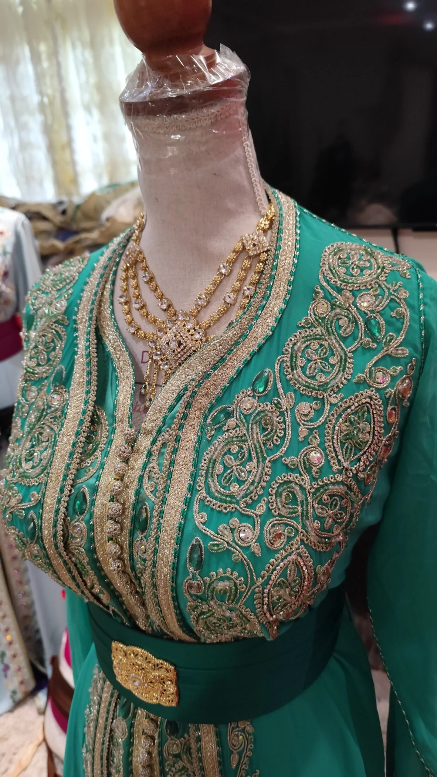 caftan marocain d occasion deux pièces – Image 13