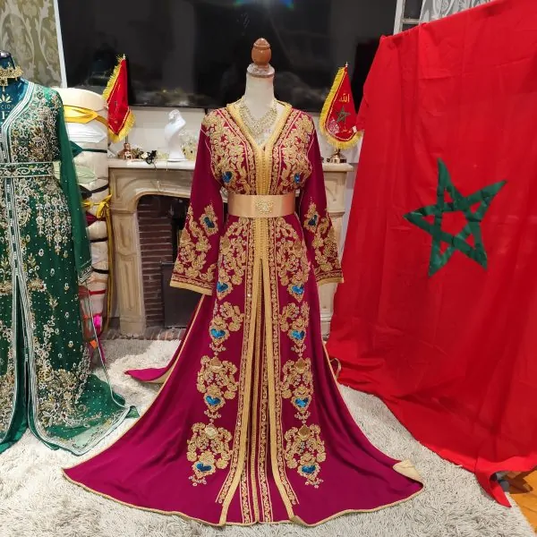caftan marocain porté une fois
