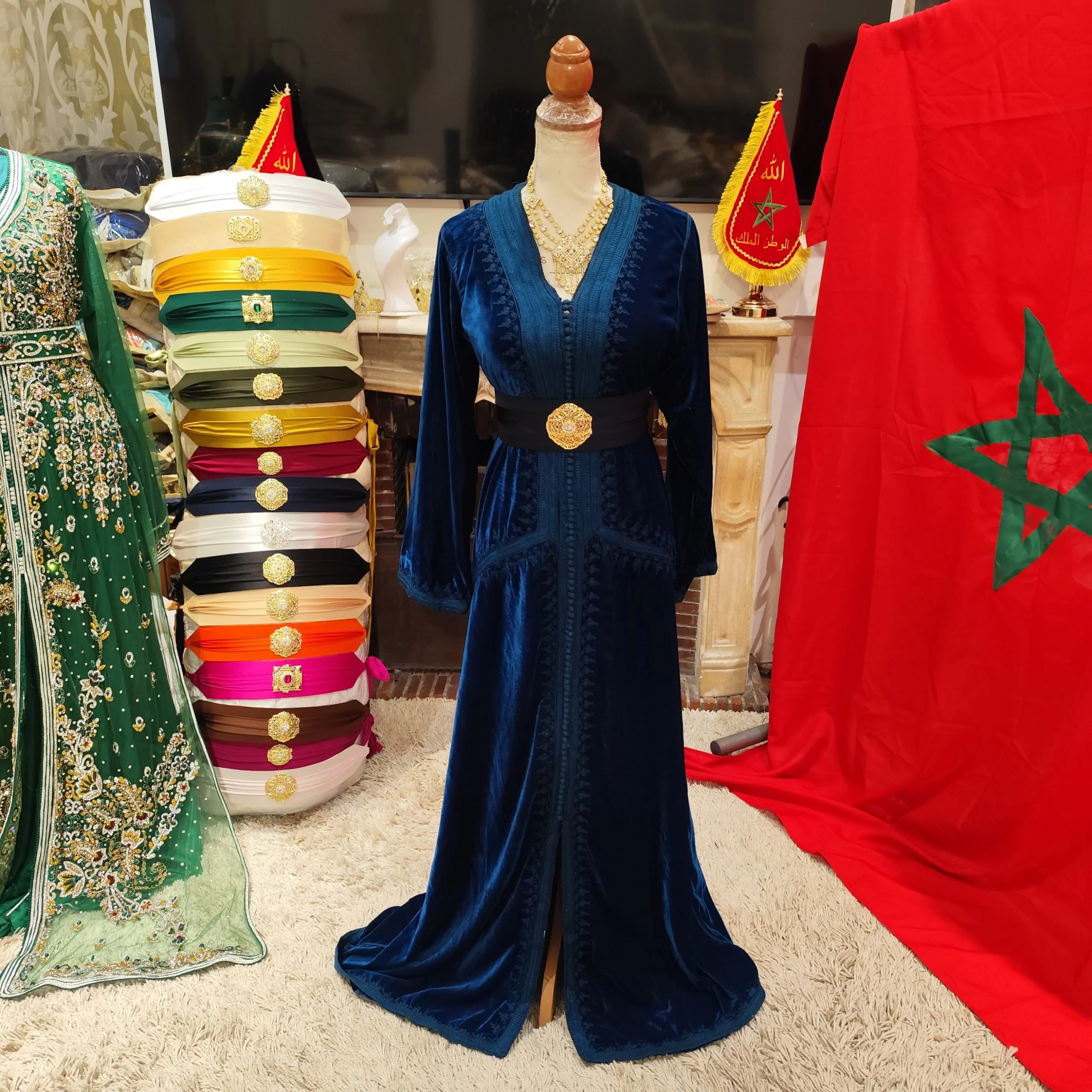 caftan marocain doublé d occasion