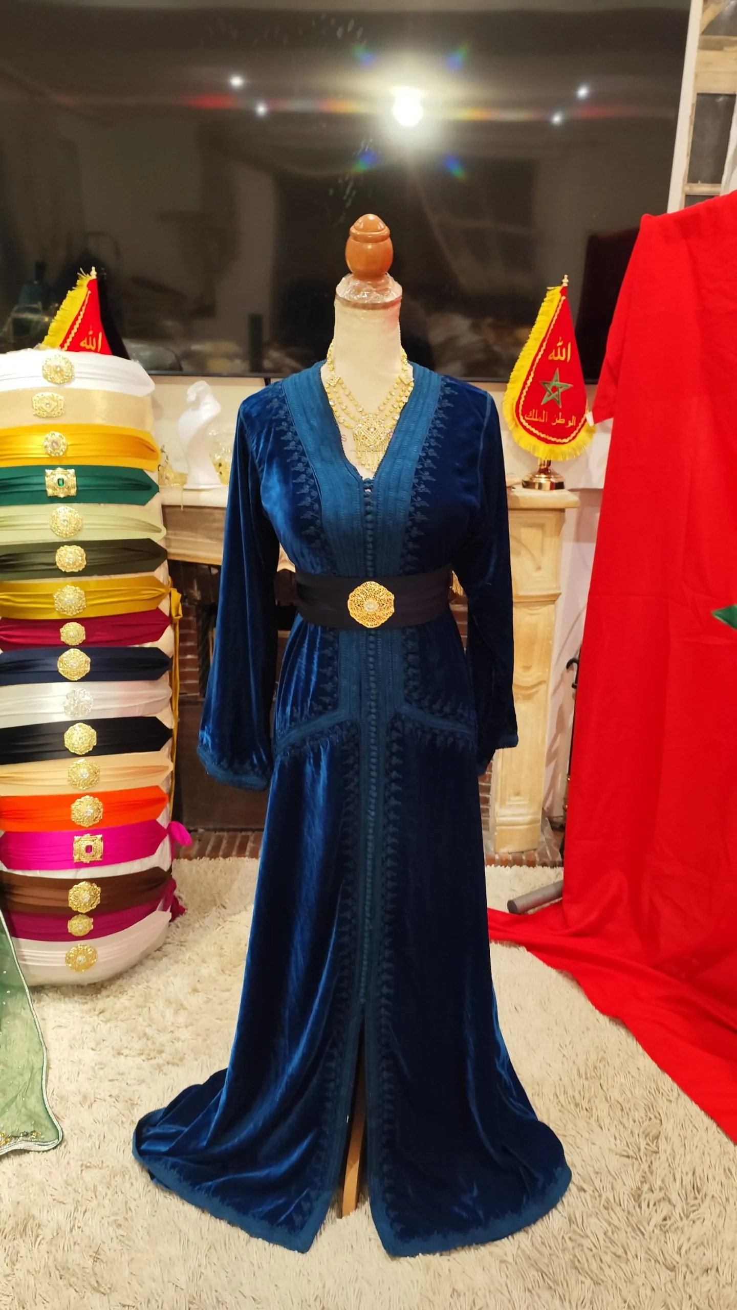 caftan marocain doublé d occasion – Image 7
