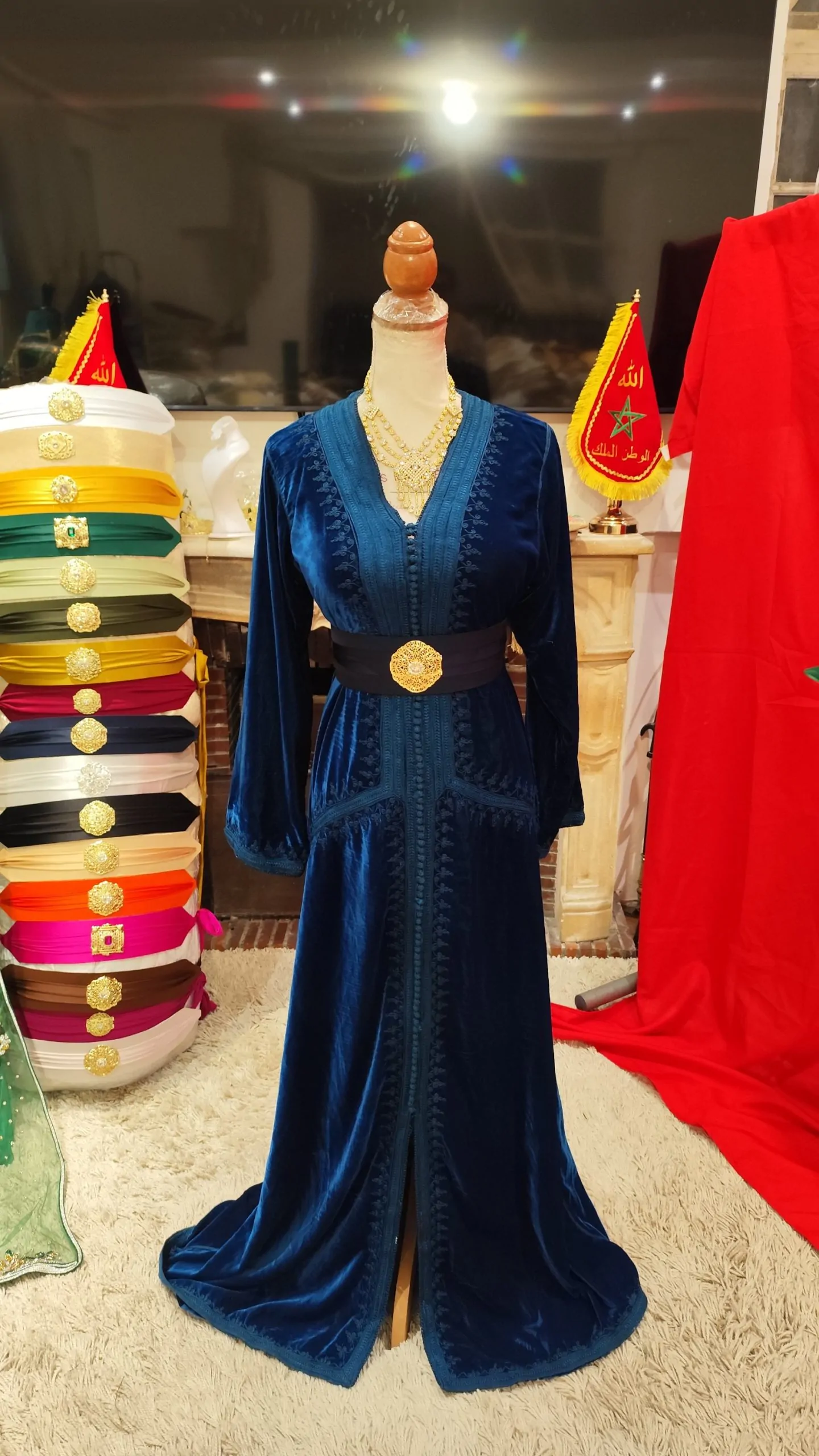 caftan marocain doublé d occasion – Image 8