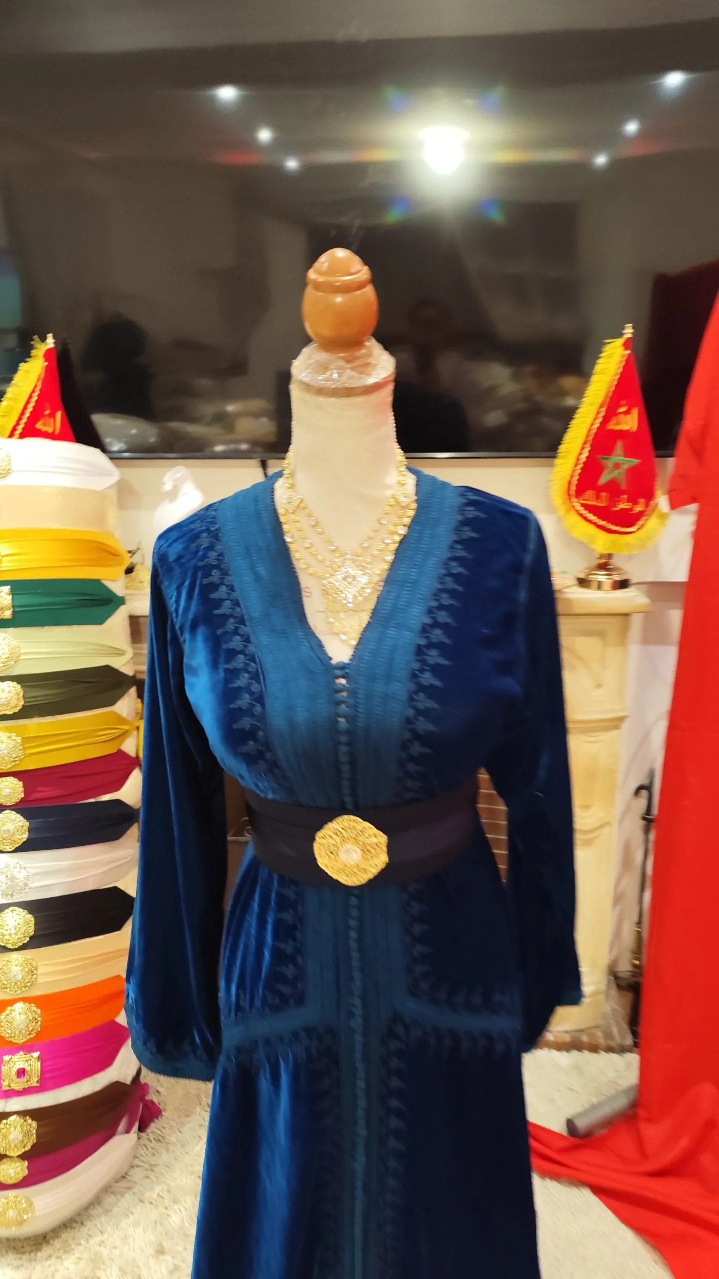 caftan marocain doublé d occasion – Image 3