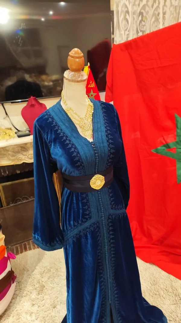 caftan marocain doublé d occasion — photo 4