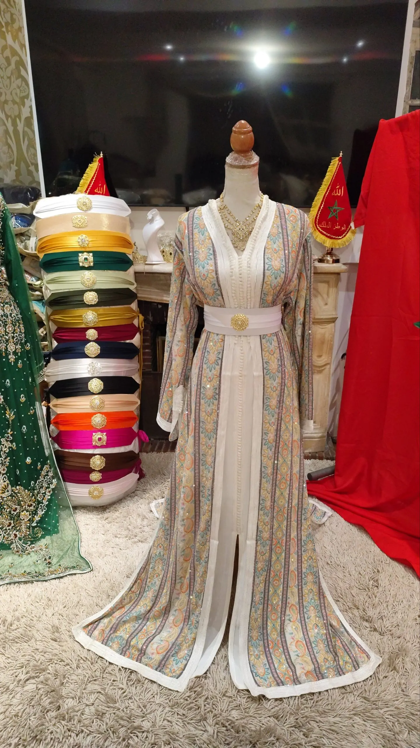 caftan marocain grande taille 65cm – Image 9