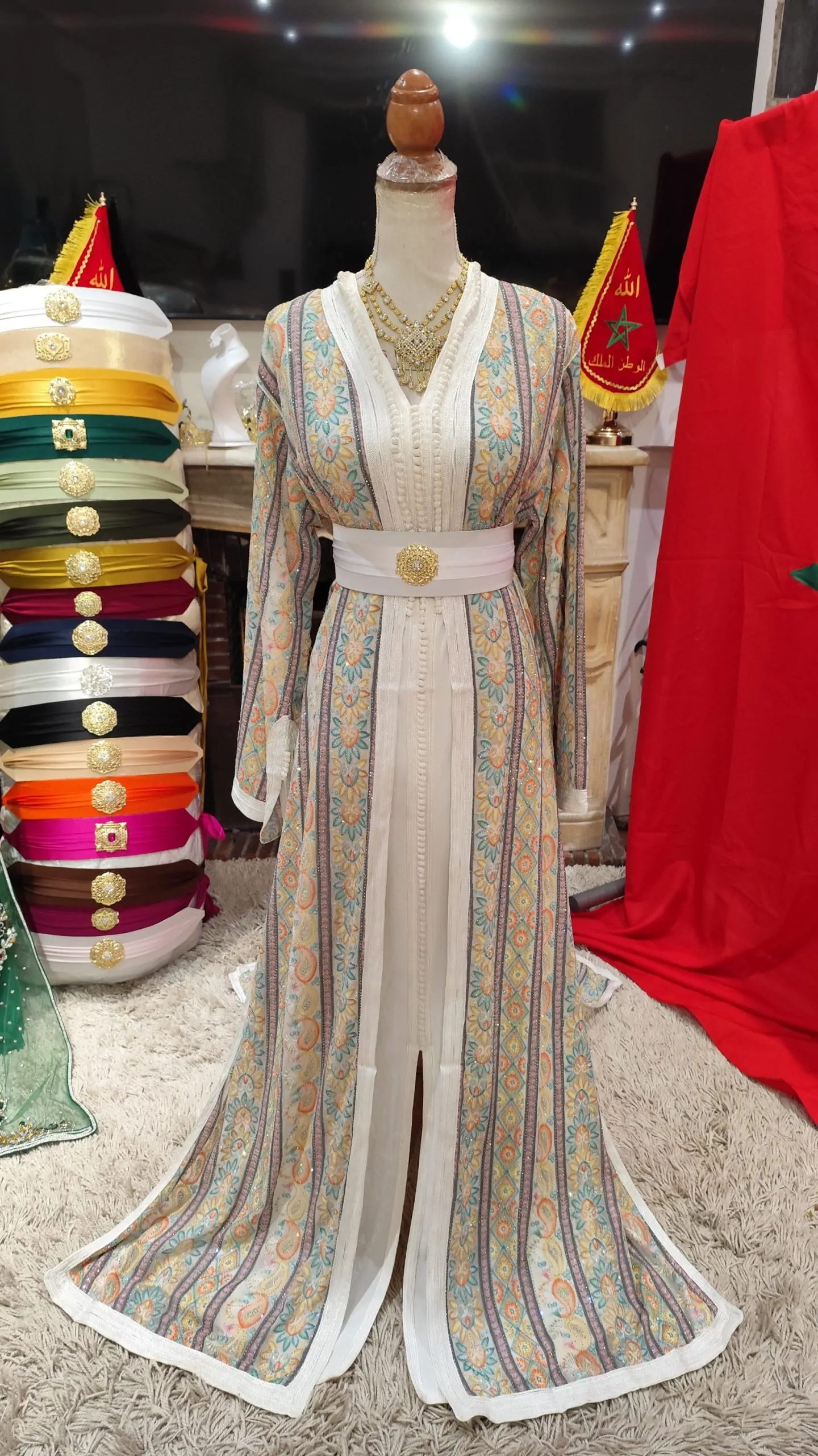 caftan marocain grande taille 65cm – Image 13