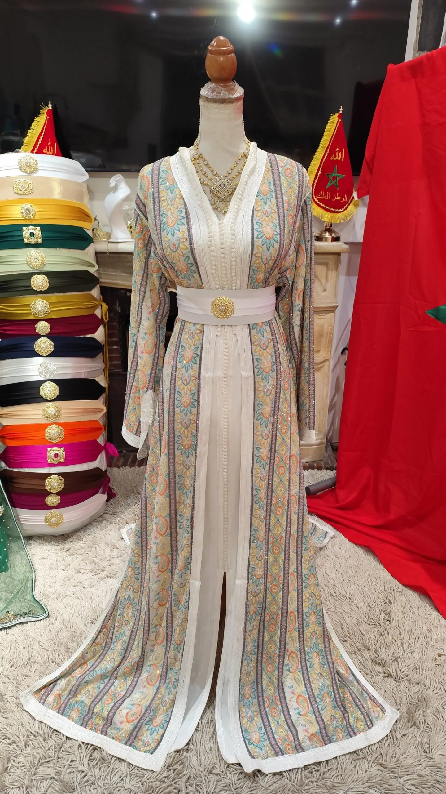 caftan marocain grande taille 65cm – Image 3