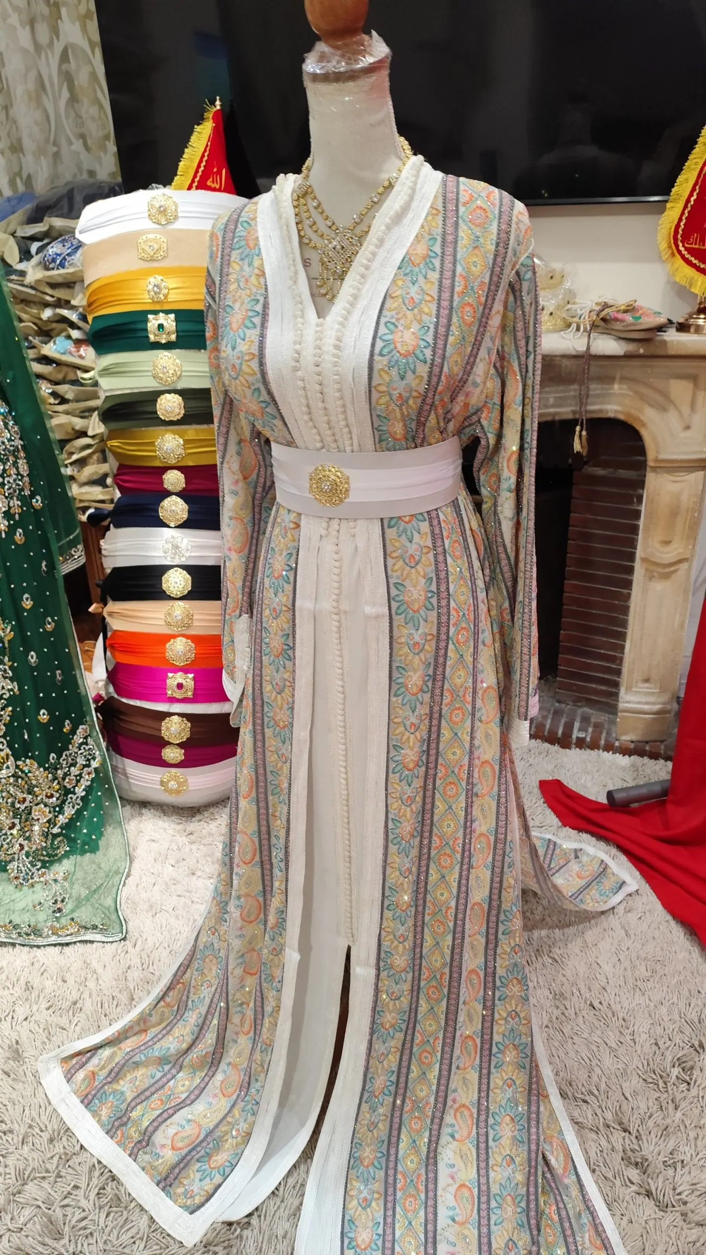 caftan marocain grande taille 65cm – Image 5