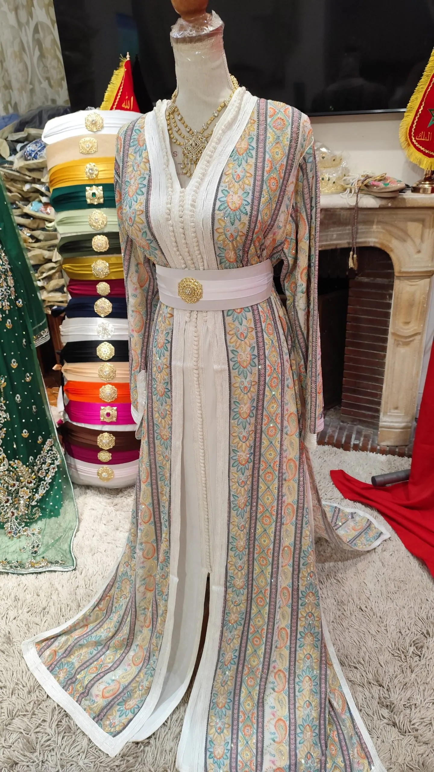 caftan marocain grande taille 65cm – Image 14