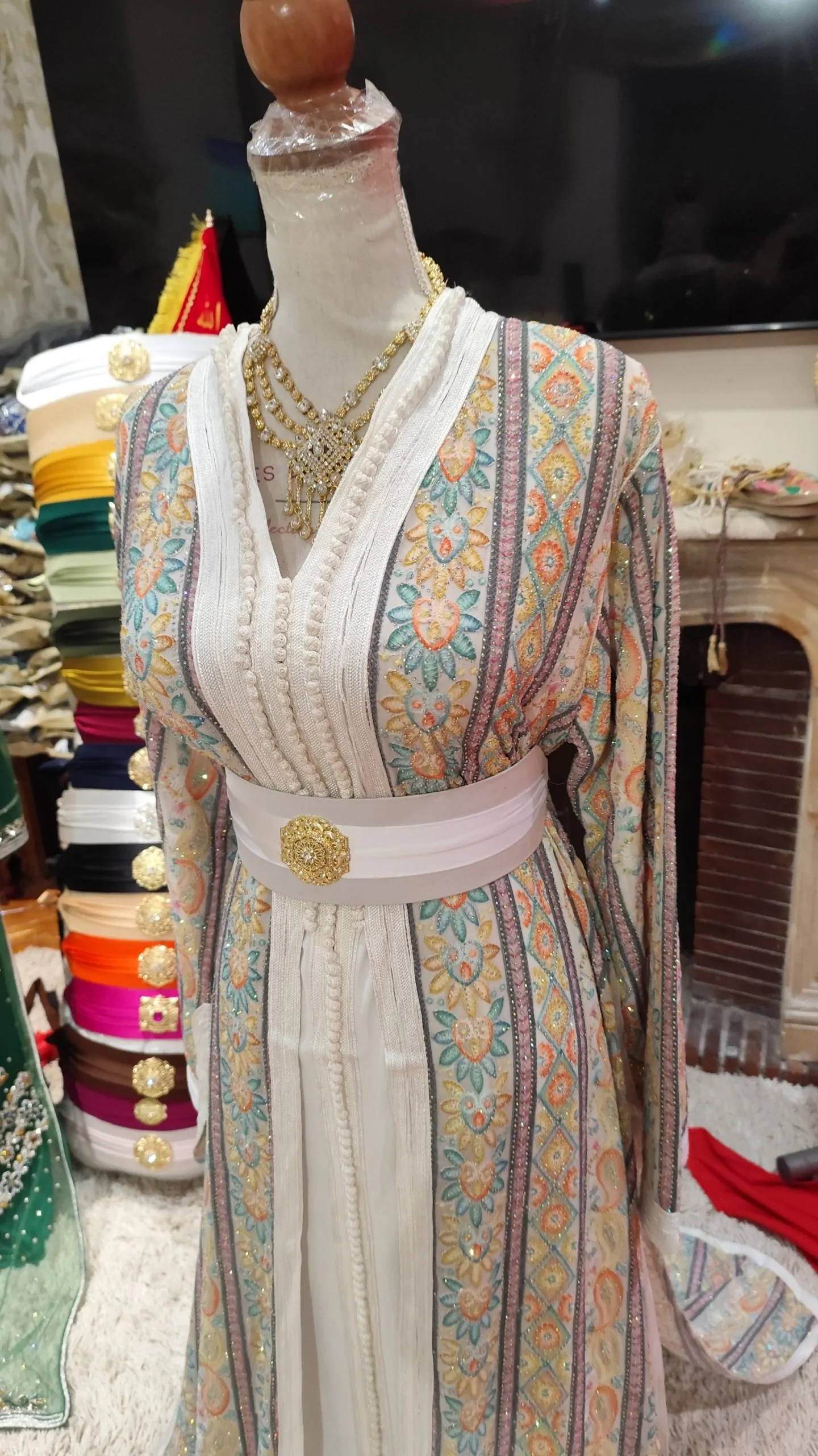 caftan marocain grande taille 65cm – Image 7