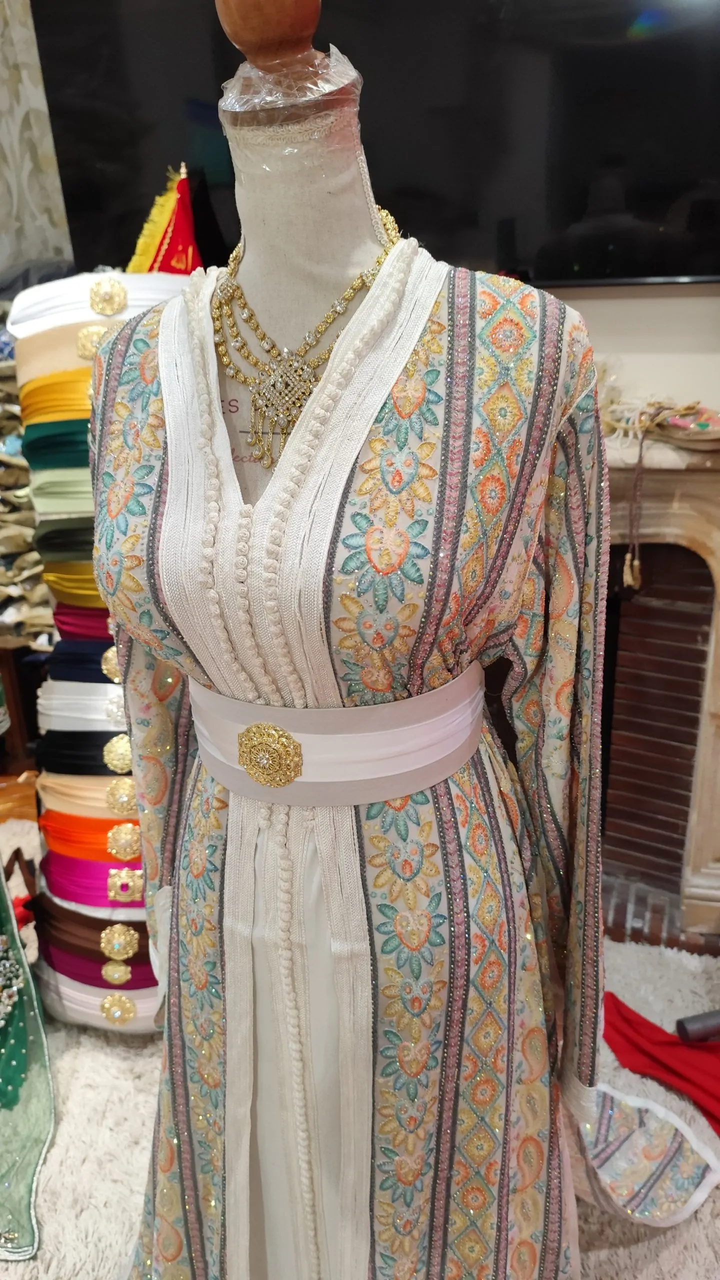 caftan marocain grande taille 65cm – Image 10