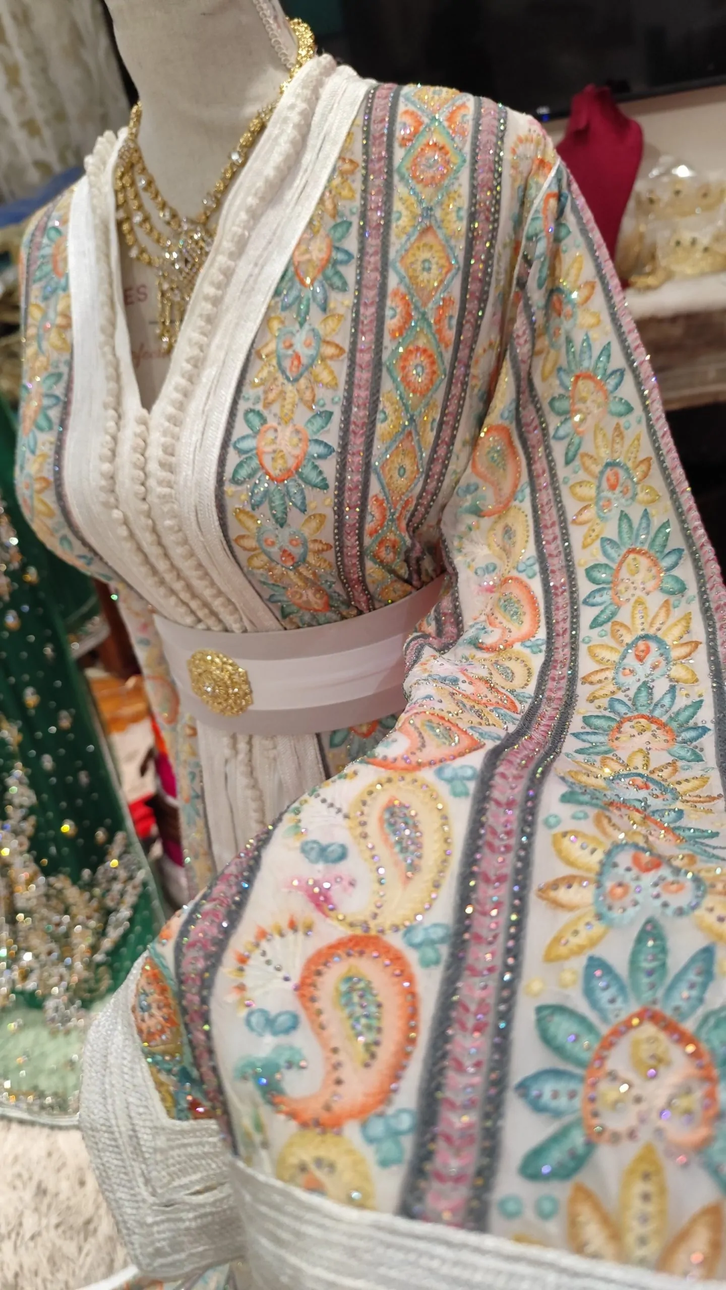 caftan marocain grande taille 65cm – Image 8