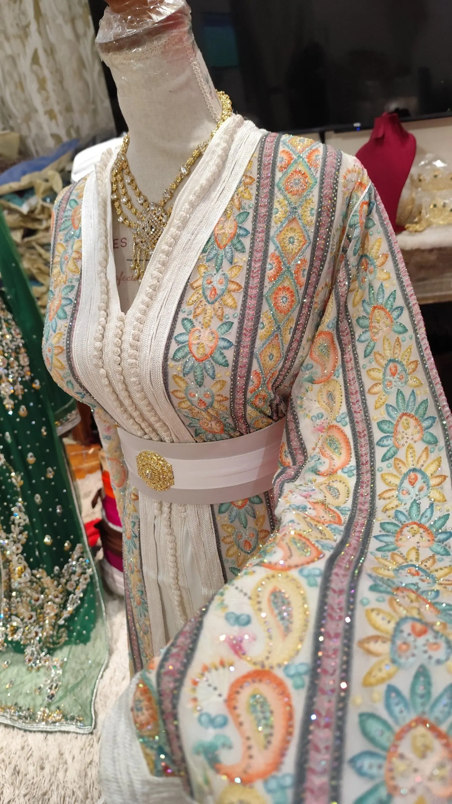 caftan marocain grande taille 65cm – Image 12