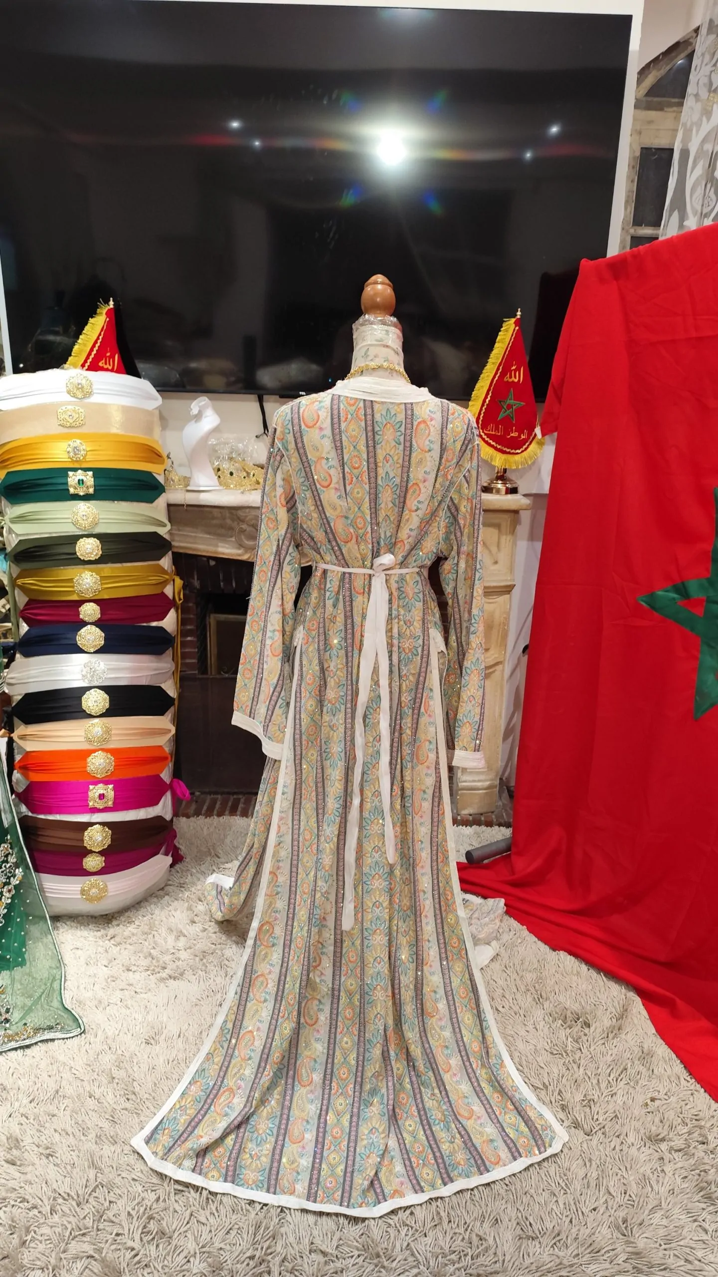 caftan marocain grande taille 65cm – Image 16