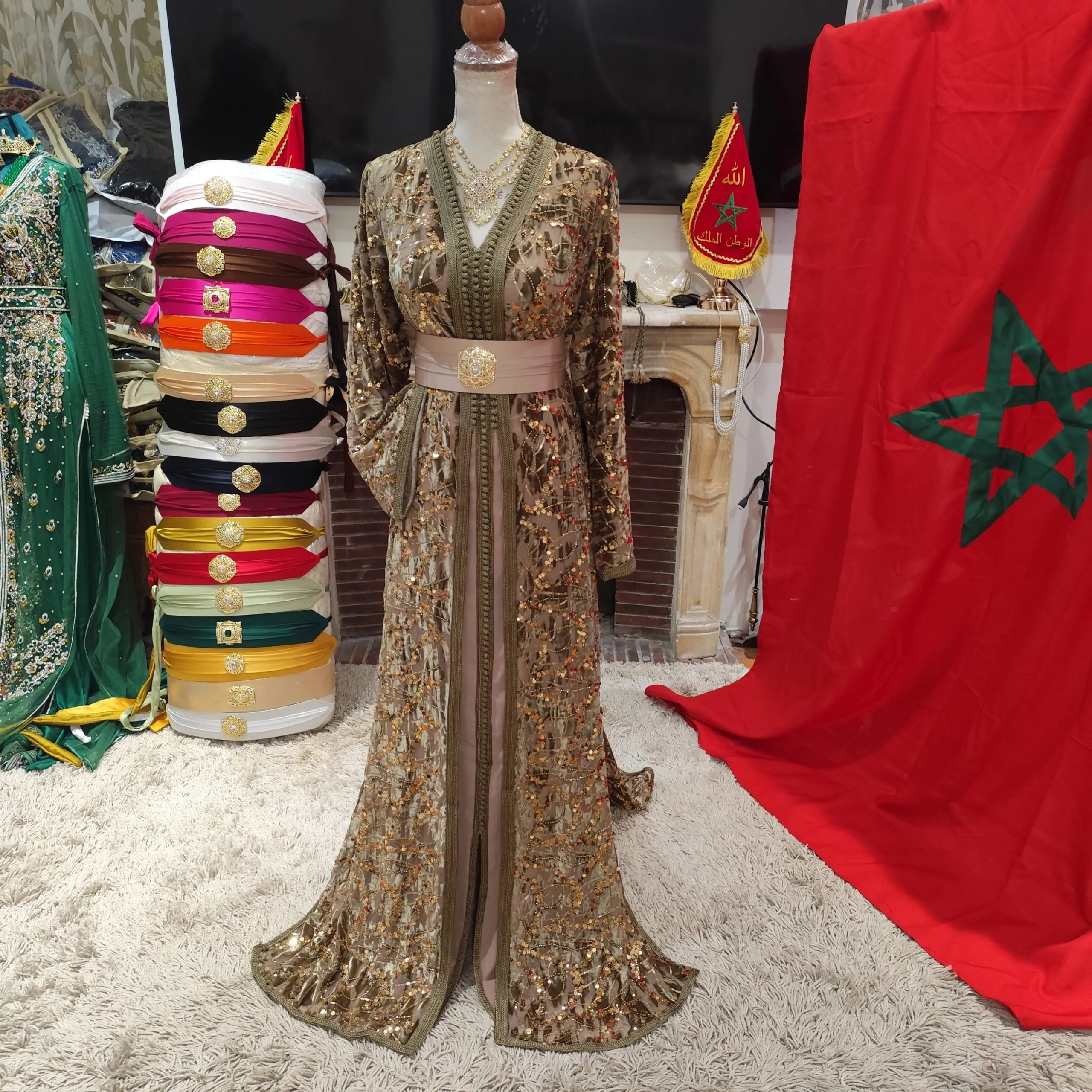 caftan marocain neuf avec la ceinture – Image 12