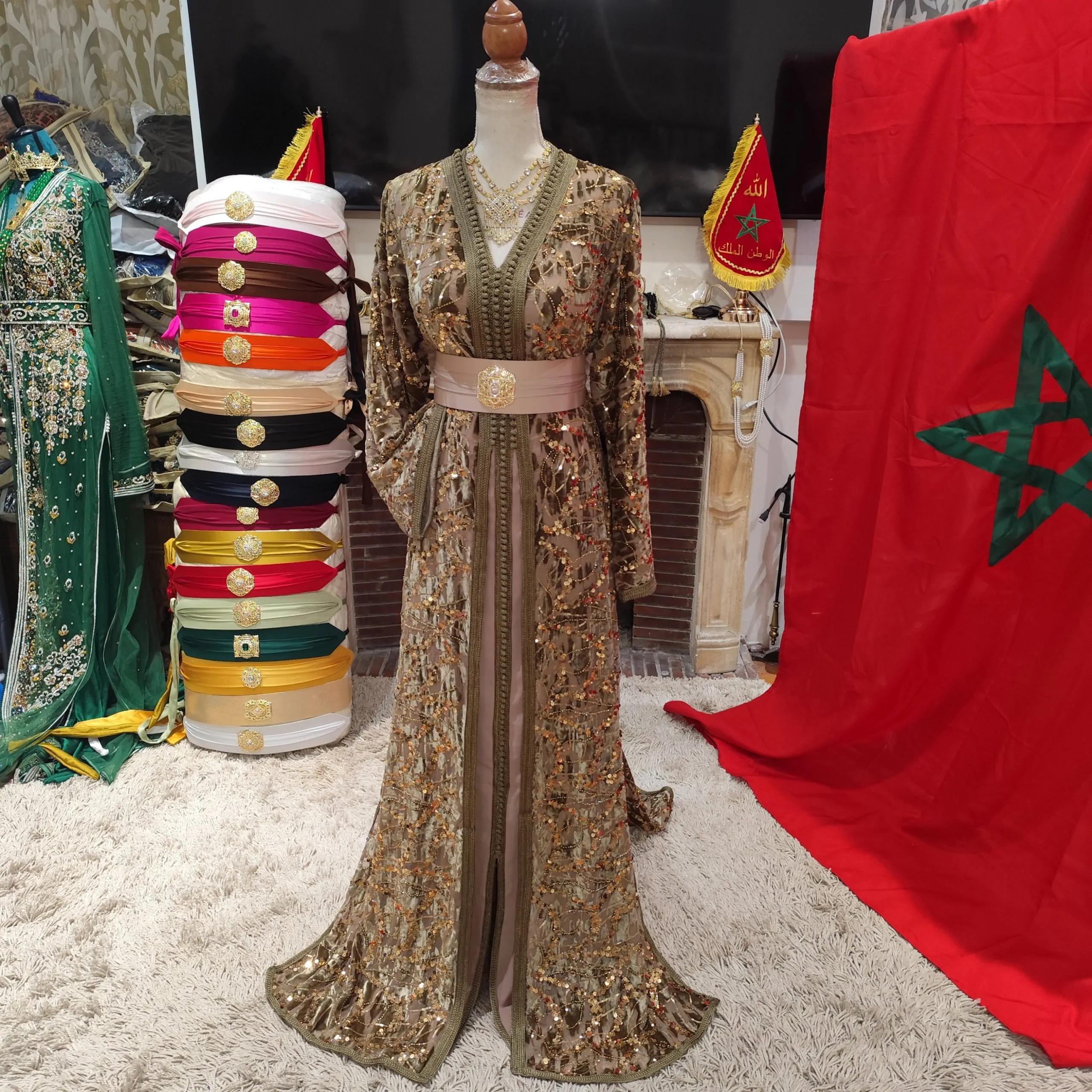 caftan marocain neuf avec la ceinture – Image 13
