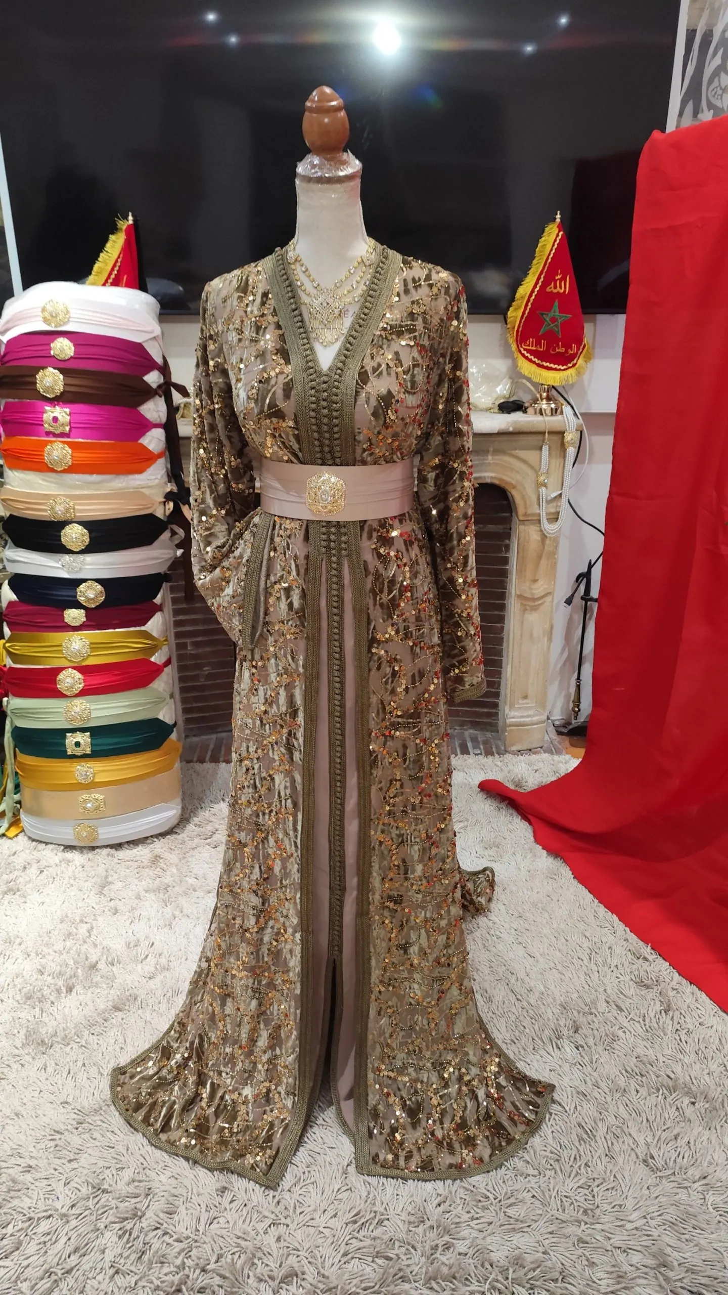 caftan marocain neuf avec la ceinture – Image 10