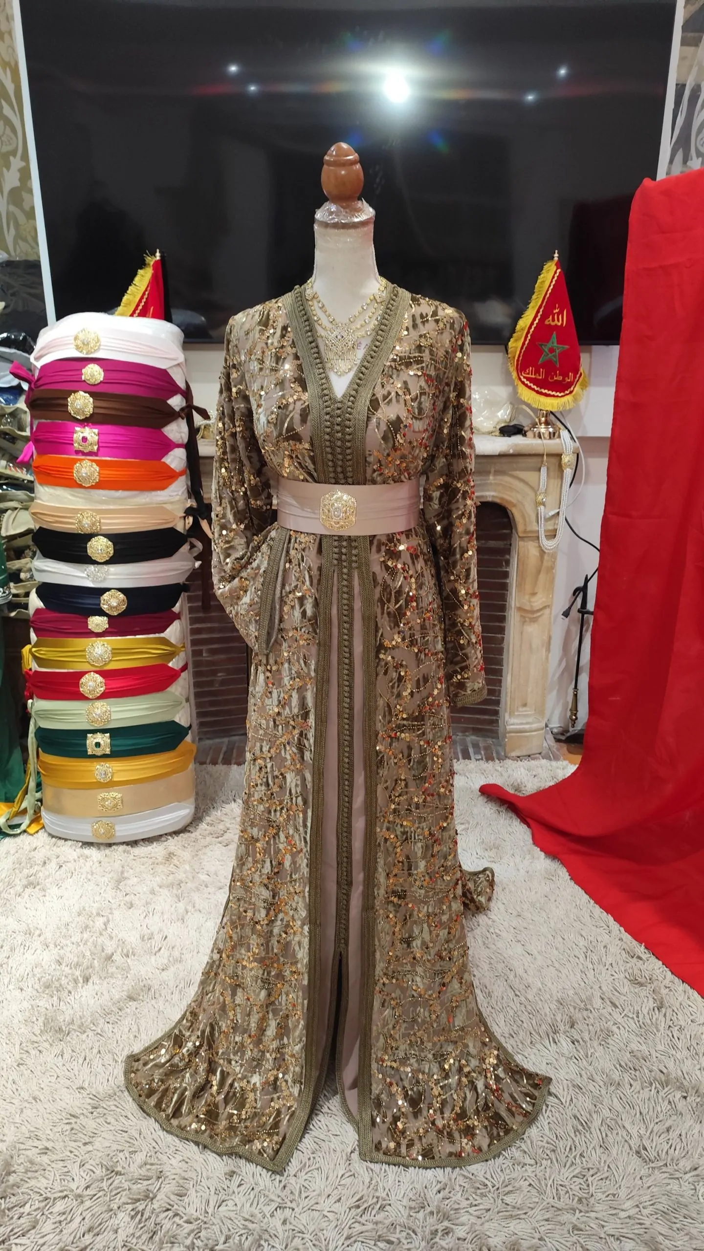 caftan marocain neuf avec la ceinture – Image 11