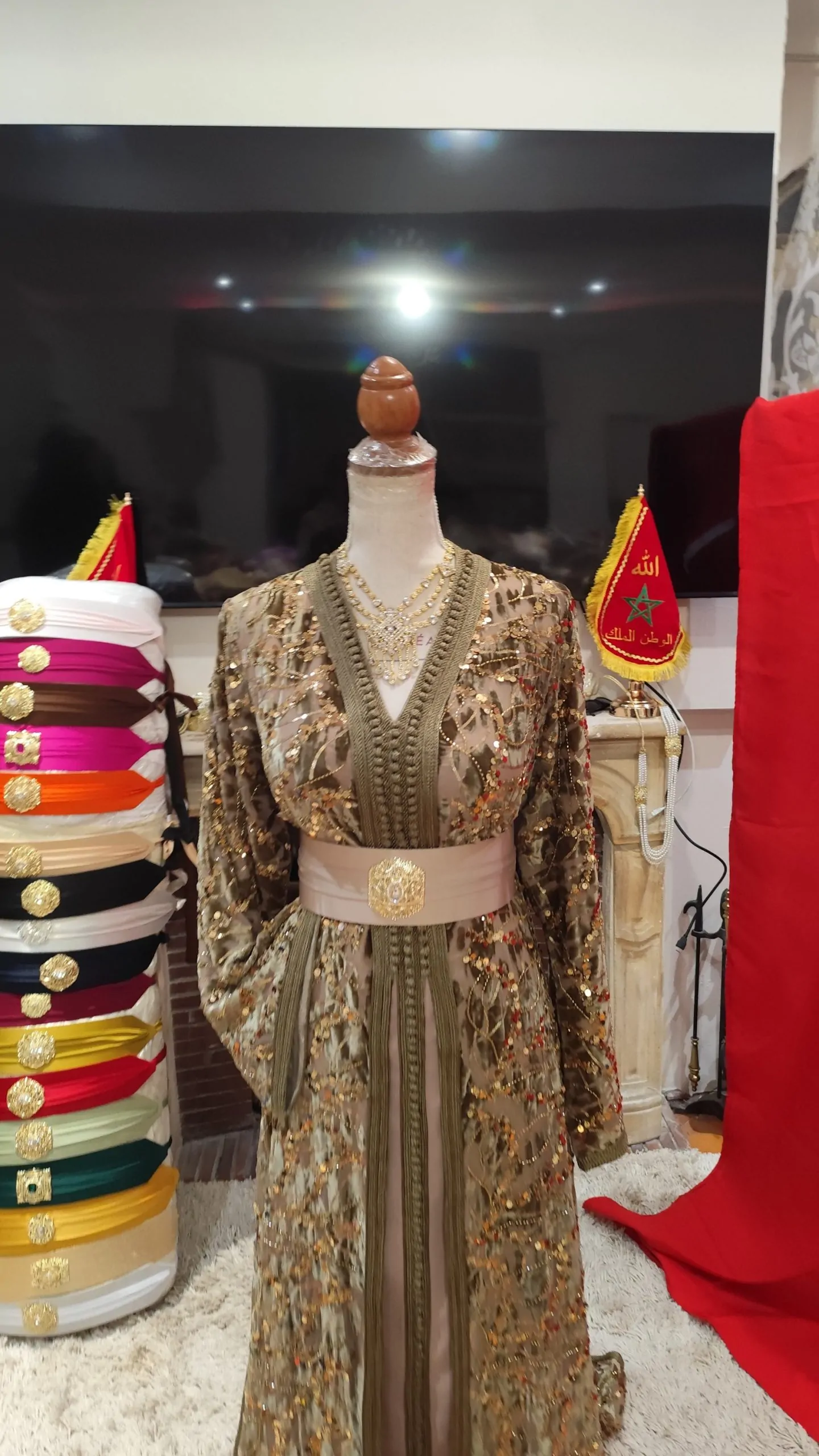 caftan marocain neuf avec la ceinture – Image 8