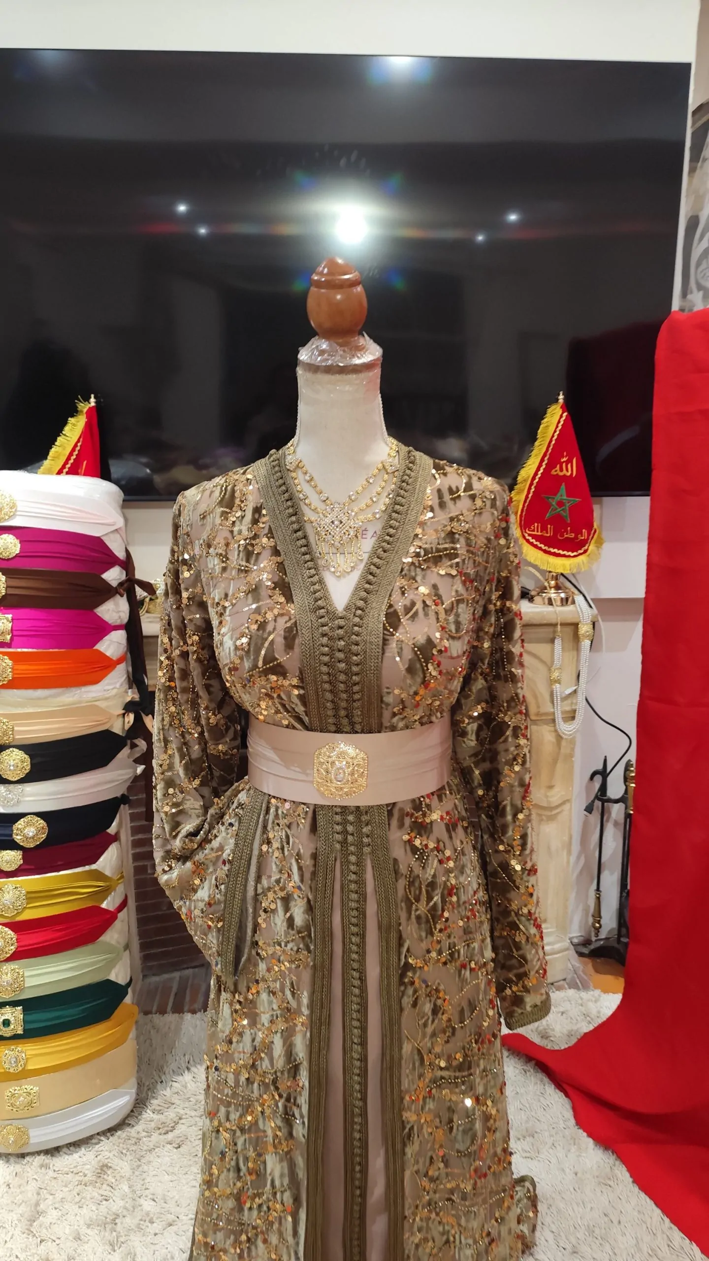caftan marocain neuf avec la ceinture – Image 7