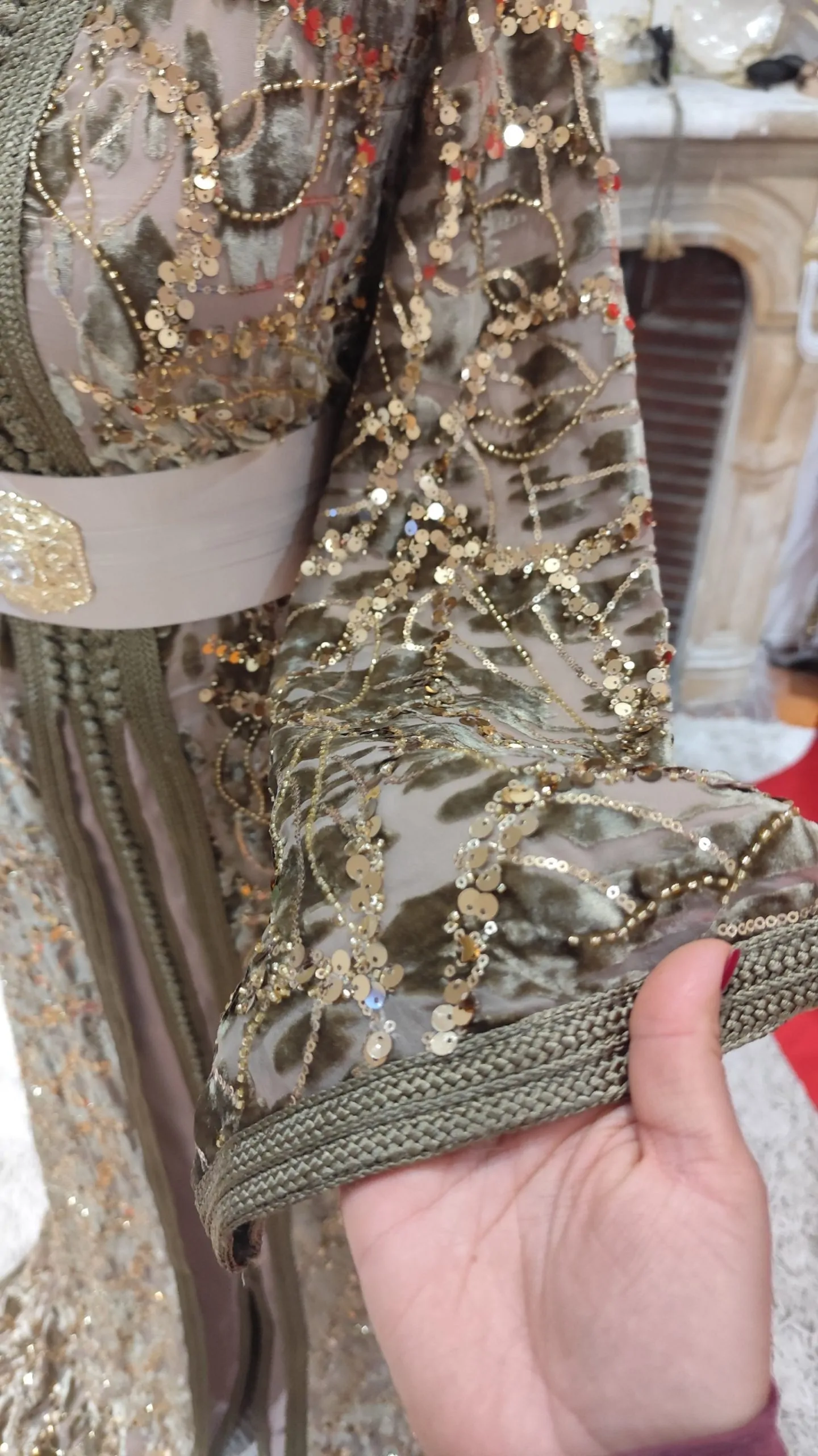 caftan marocain neuf avec la ceinture – Image 3