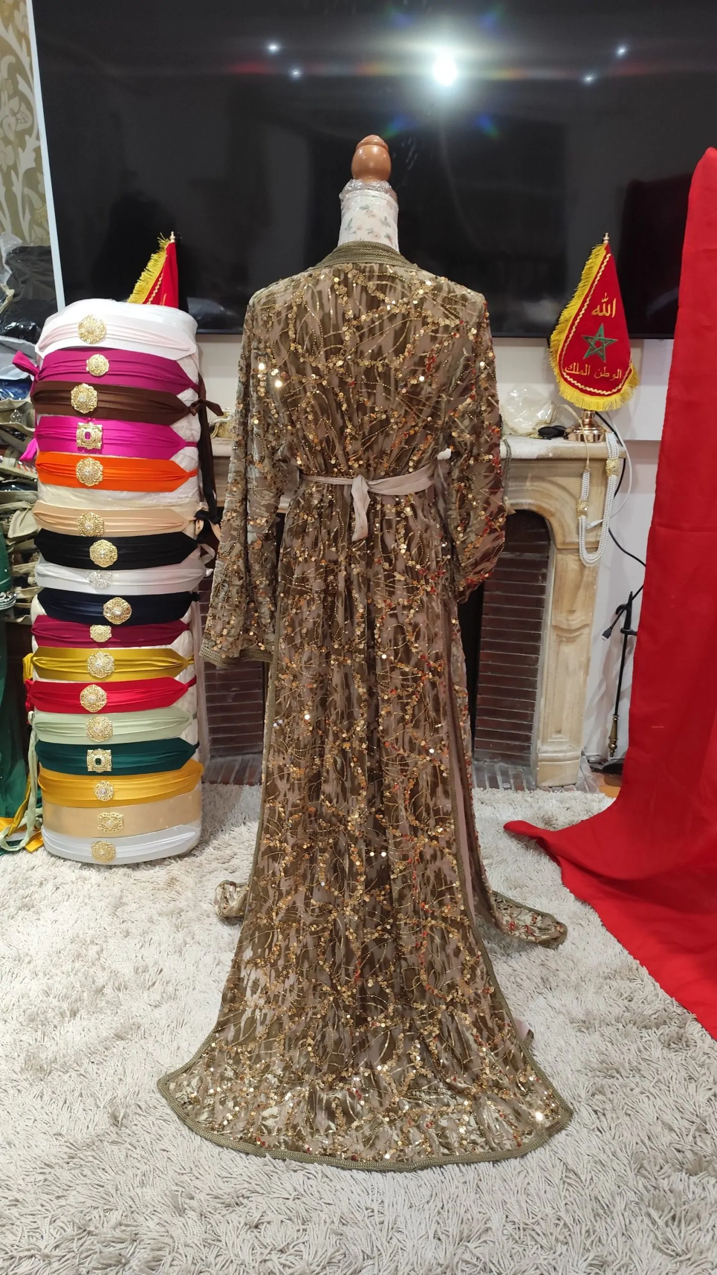 caftan marocain neuf avec la ceinture – Image 4