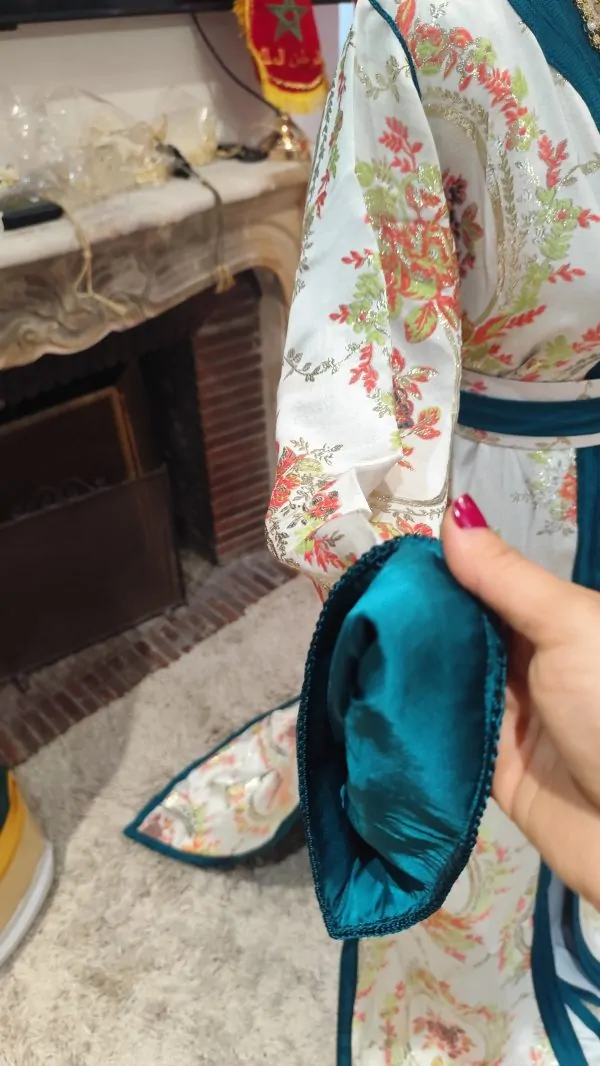 Caftano marocchino nuovo foderato con cintura — photo 6