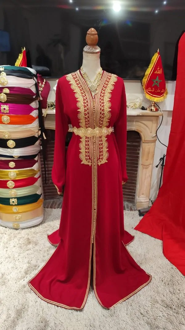 caftan marocain doublé d occasion — photo 7