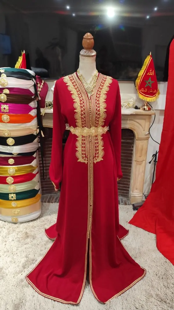 caftan marocain doublé d occasion — photo 4