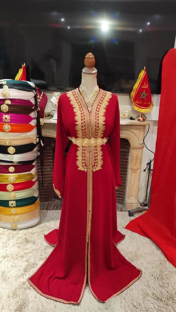 caftan marocain doublé d occasion — photo 5