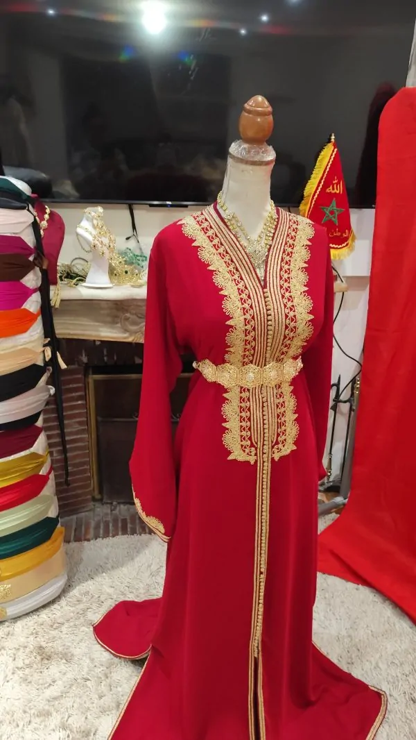 caftan marocain doublé d occasion — photo 3