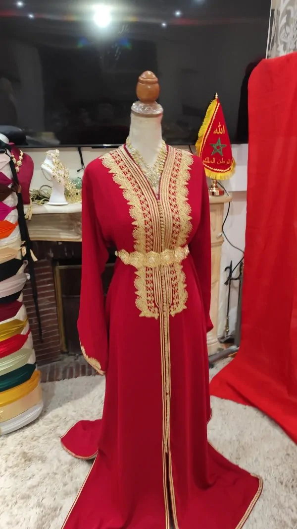 caftan marocain doublé d occasion — photo 2