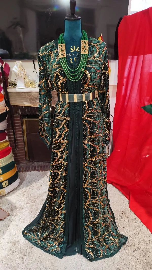 caftan marocain neuf avec ceinture — photo 8