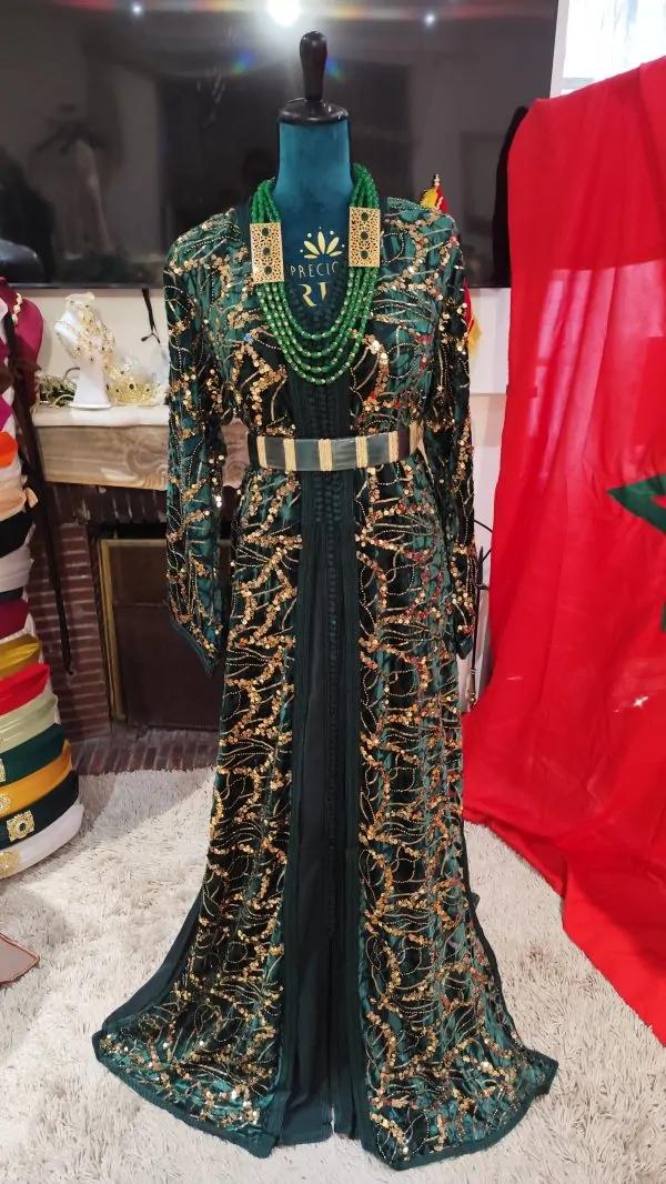 caftan marocain neuf avec ceinture — photo 5
