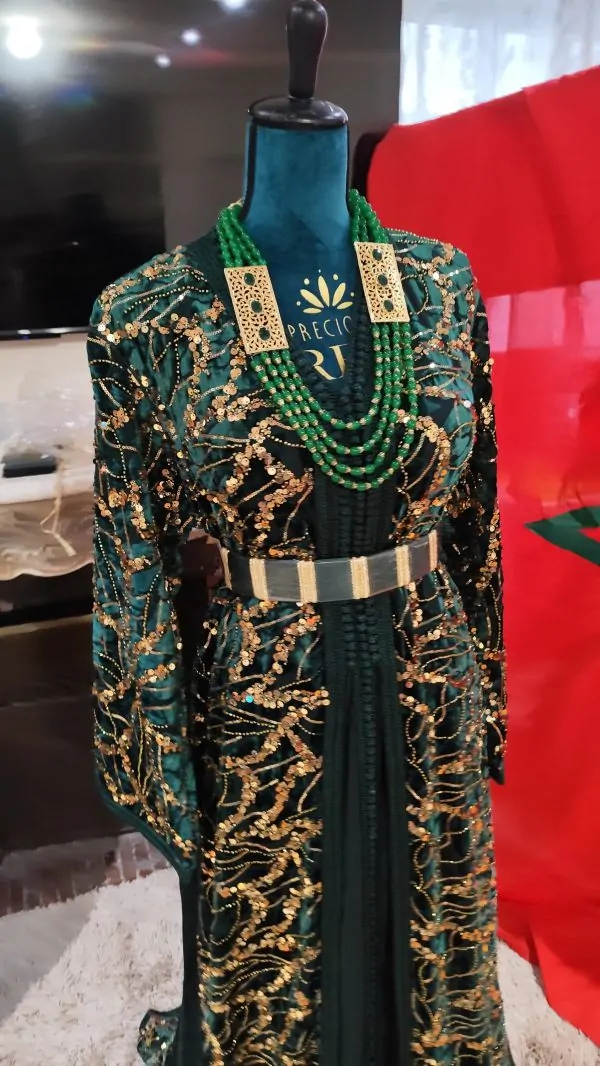 caftan marocain neuf avec ceinture — photo 2