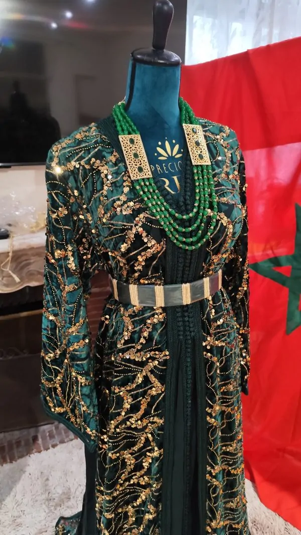 caftan marocain neuf avec ceinture — photo 10