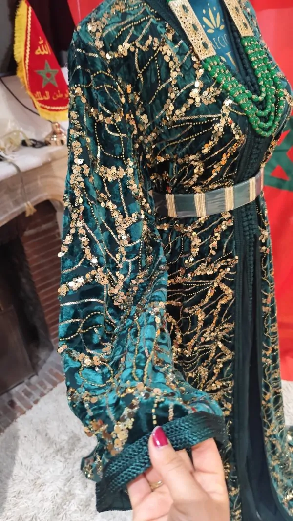 caftan marocain neuf avec ceinture — photo 4