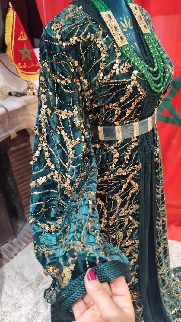 caftan marocain neuf avec ceinture — photo 7