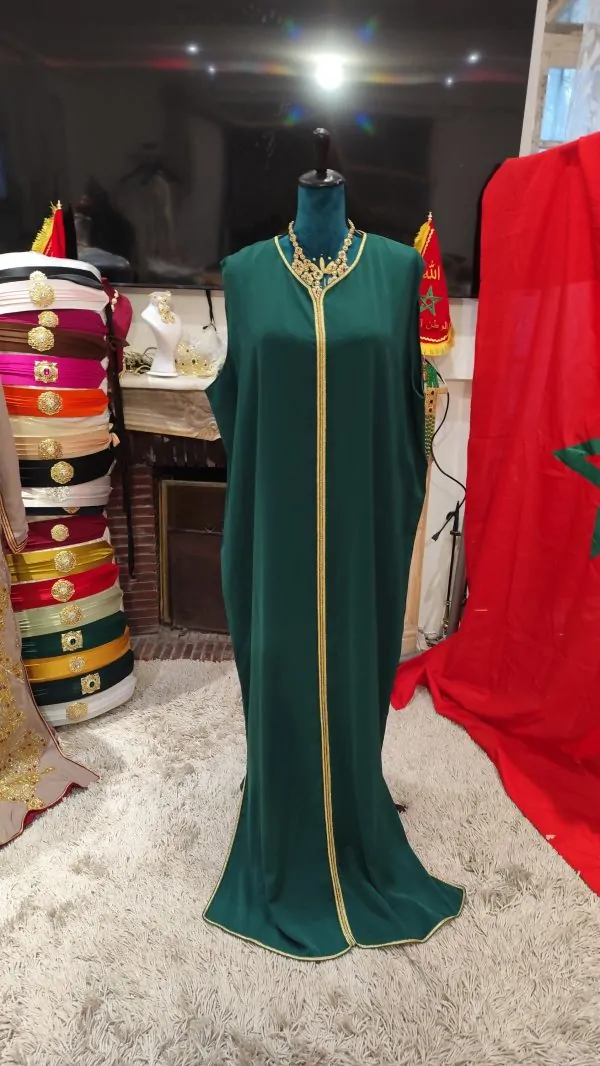 caftan marocain porté une fois avec ceinture — photo 2