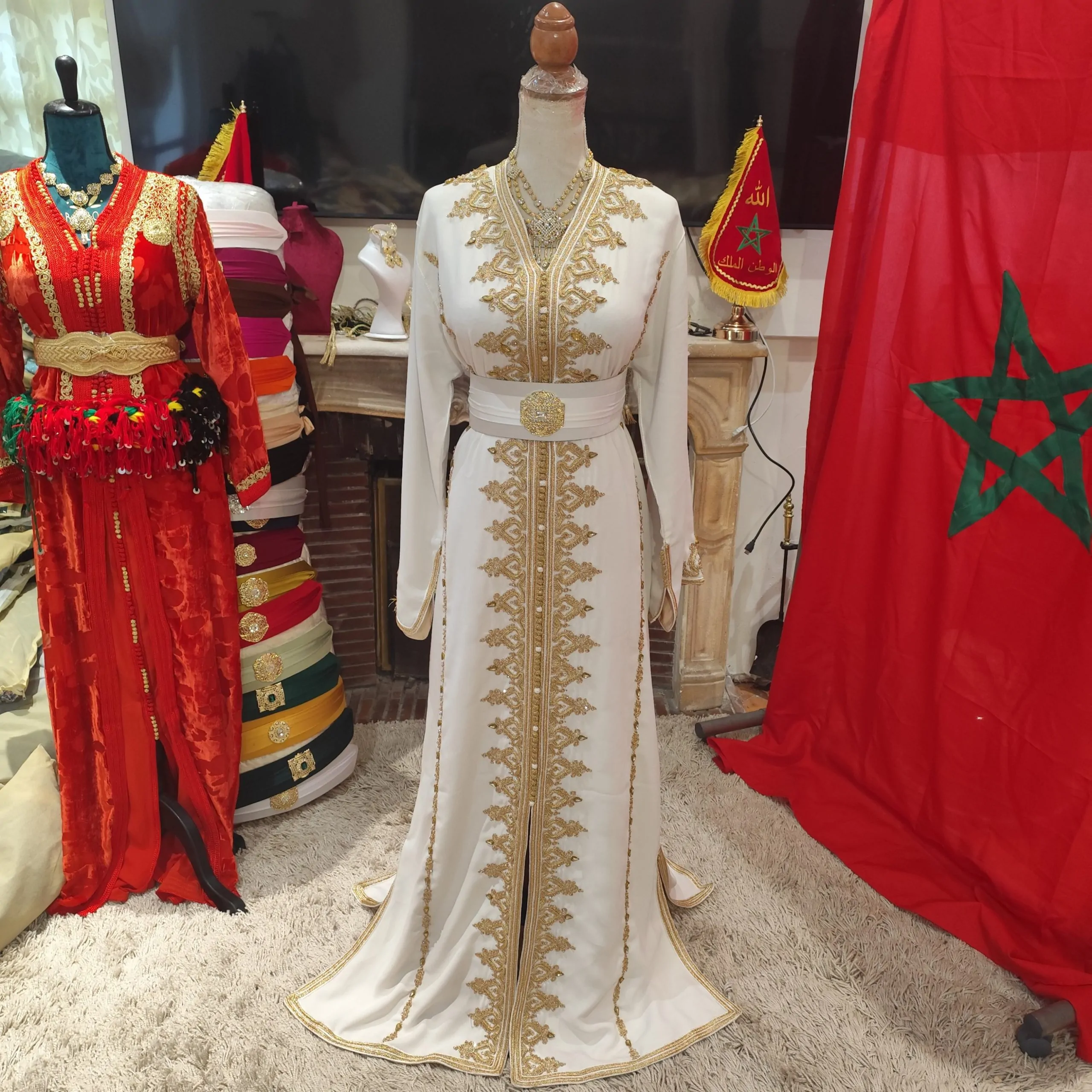 caftan marocain neuf doublé solde